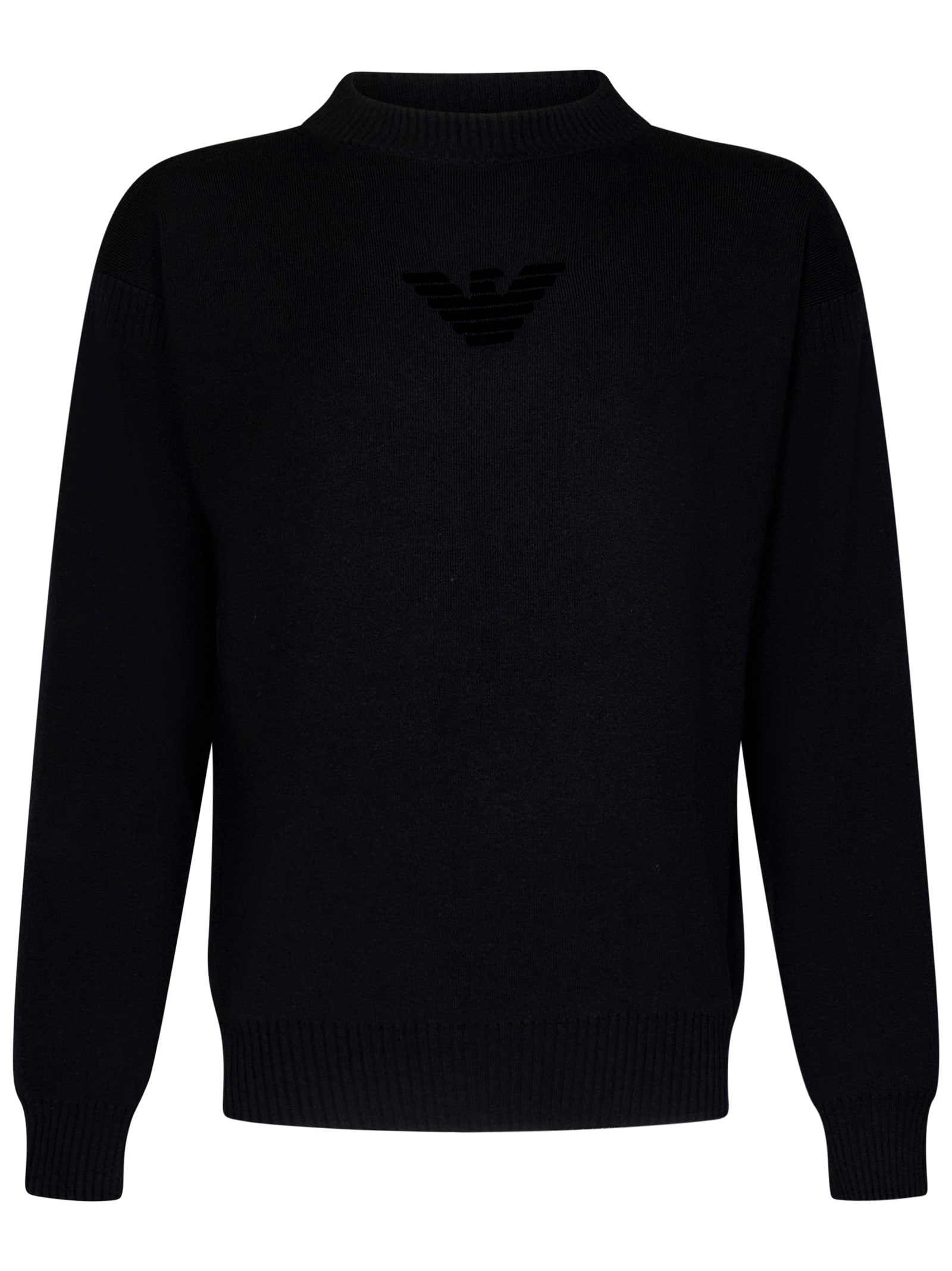 Shop Emporio Armani Sweater In Black