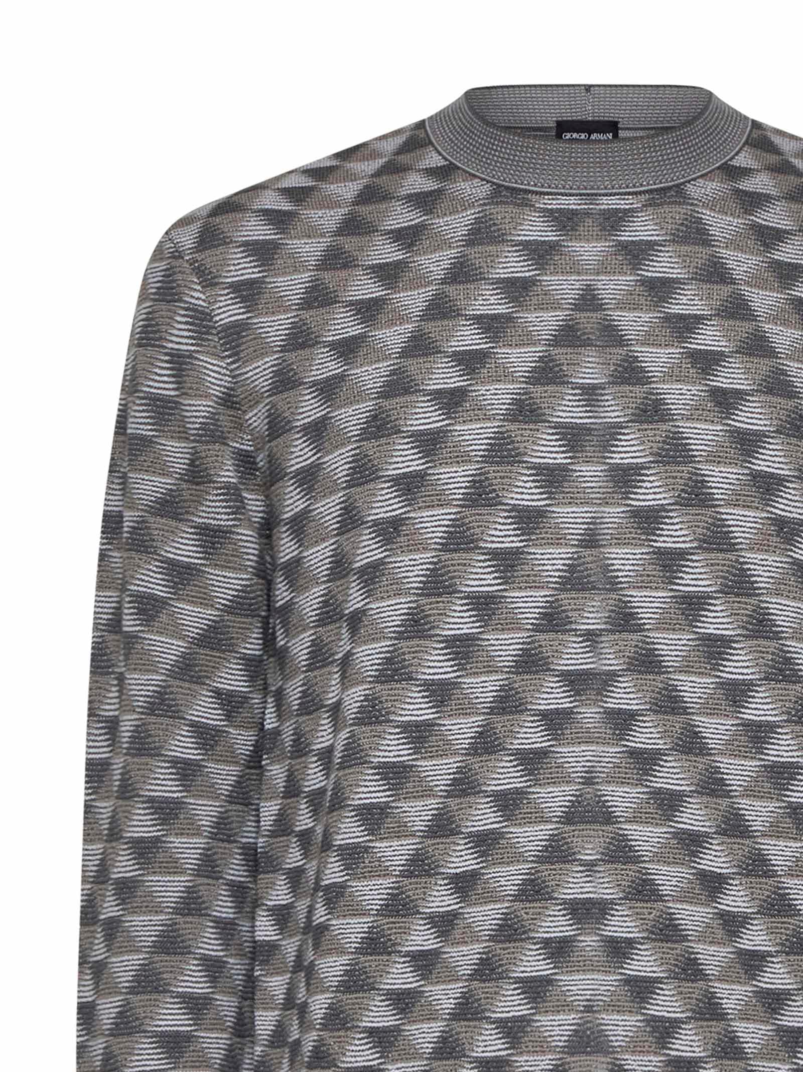 Shop Giorgio Armani Sweater In Eiffel Fancy