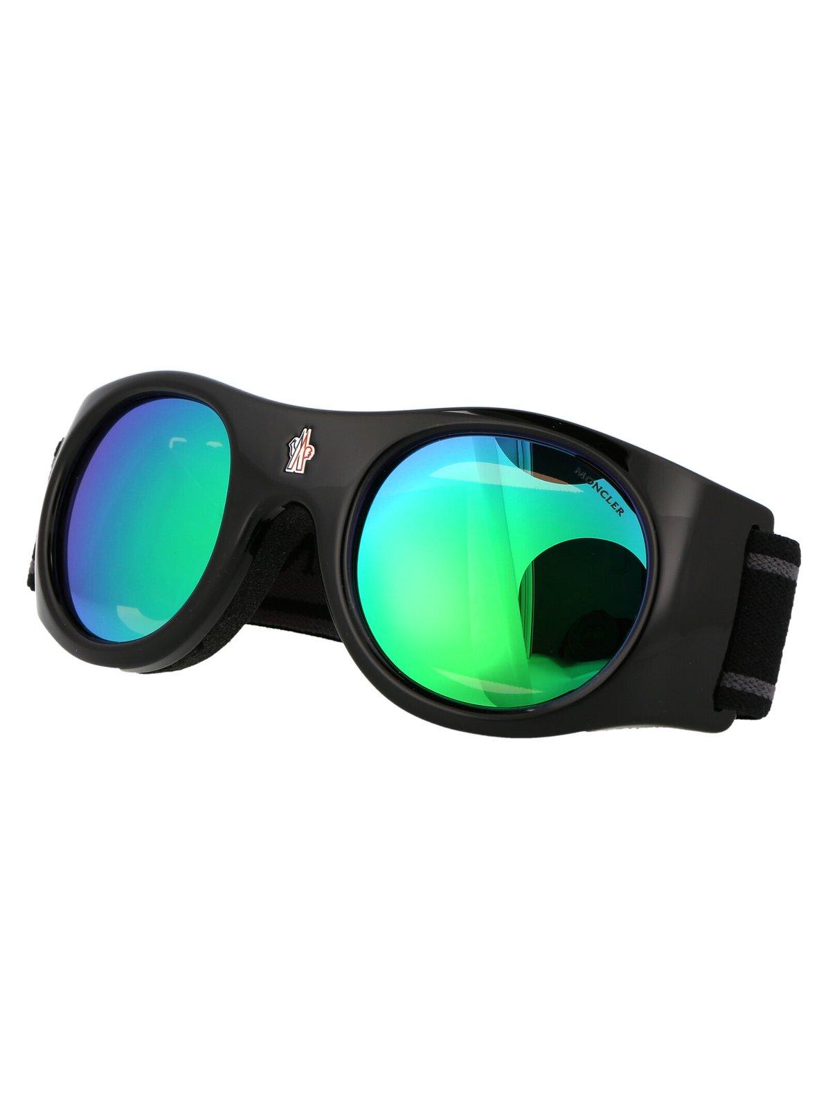 Shop Moncler Shield Mountaineering Goggles In 01x