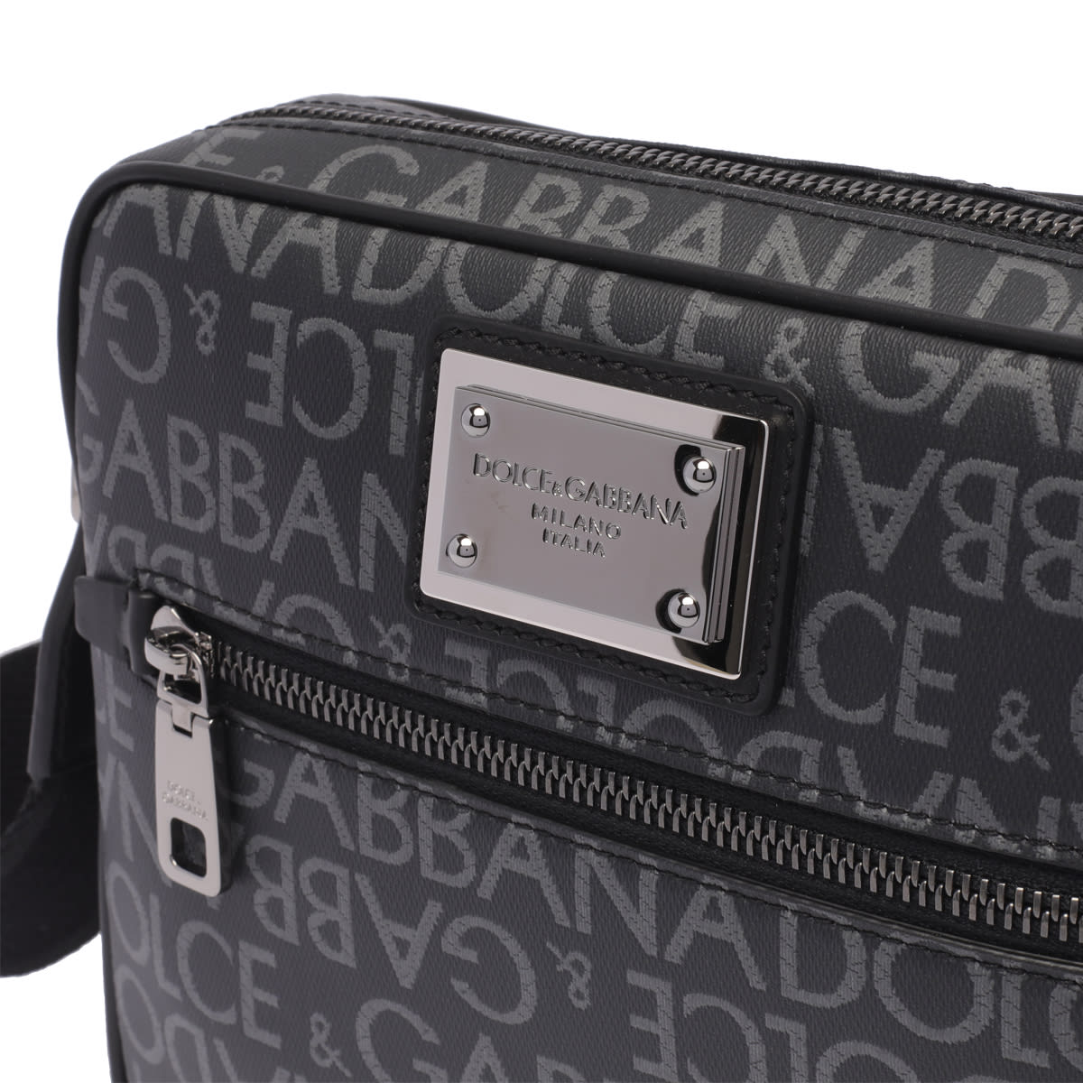 Shop Dolce & Gabbana Logo Messenger Bag In Black