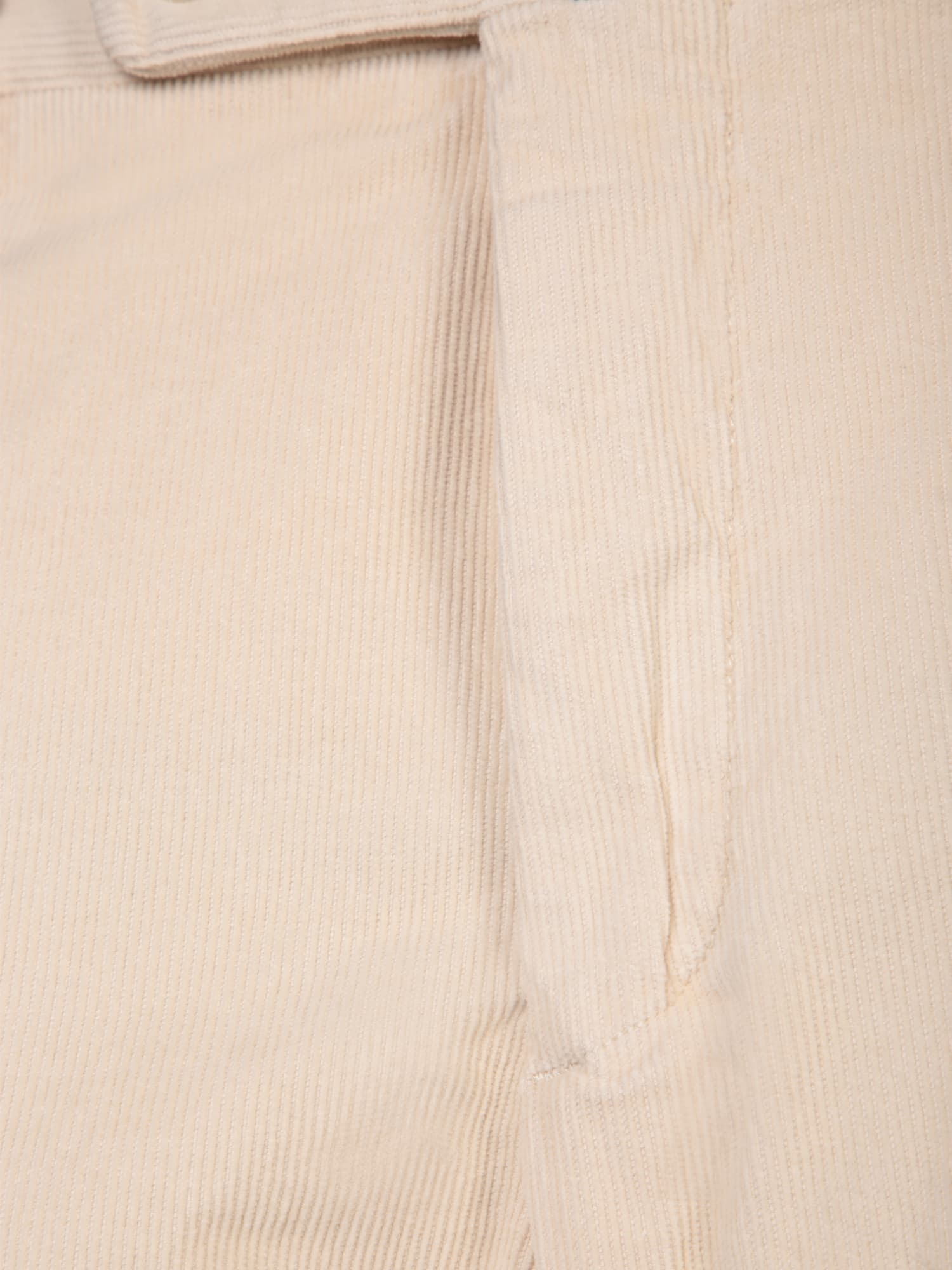 Shop Incotex Ivory Corduroy Pants In White