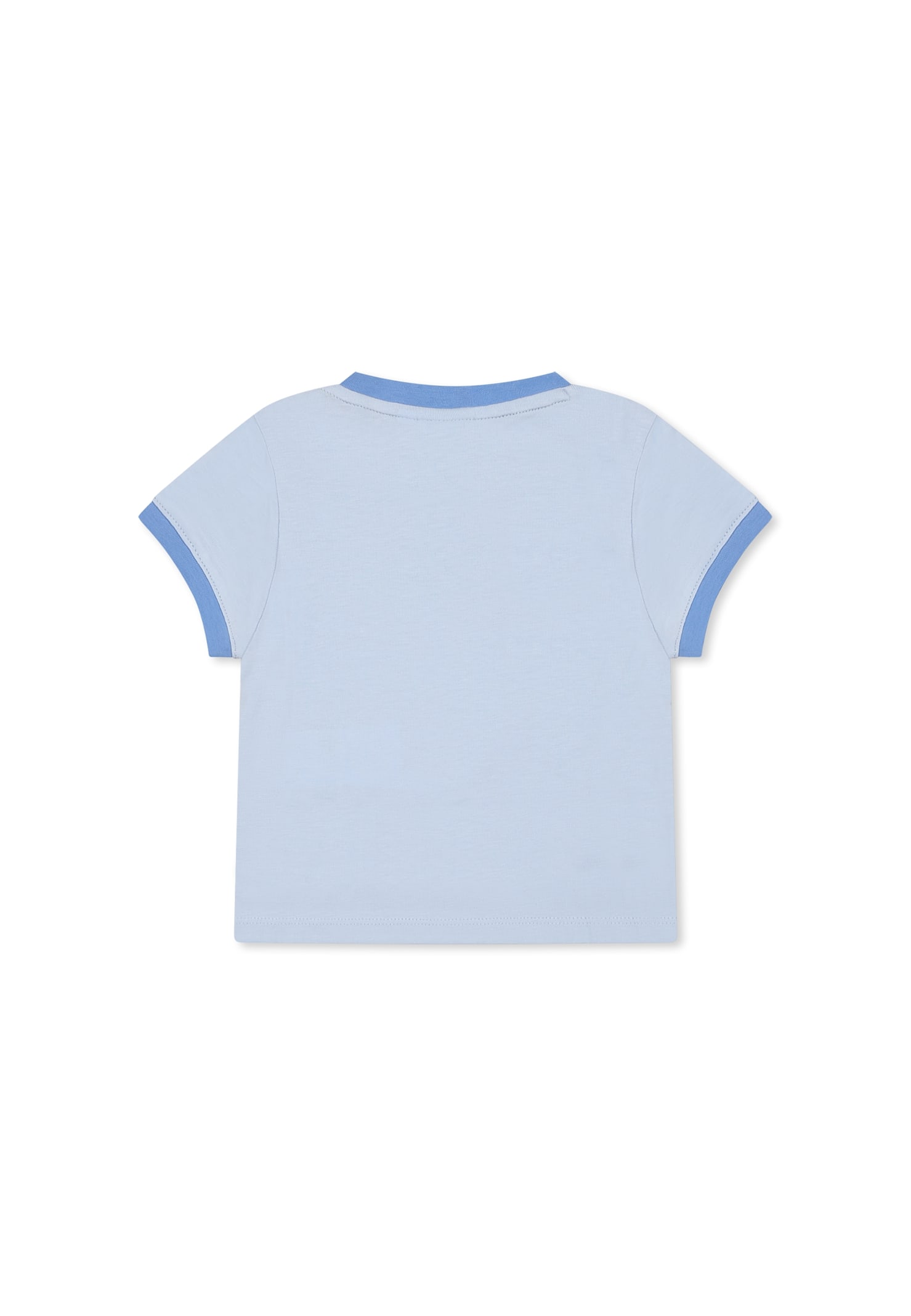 Hugo Boss Light Blue T-shirt For Baby Boy With Logo In Light Blue
