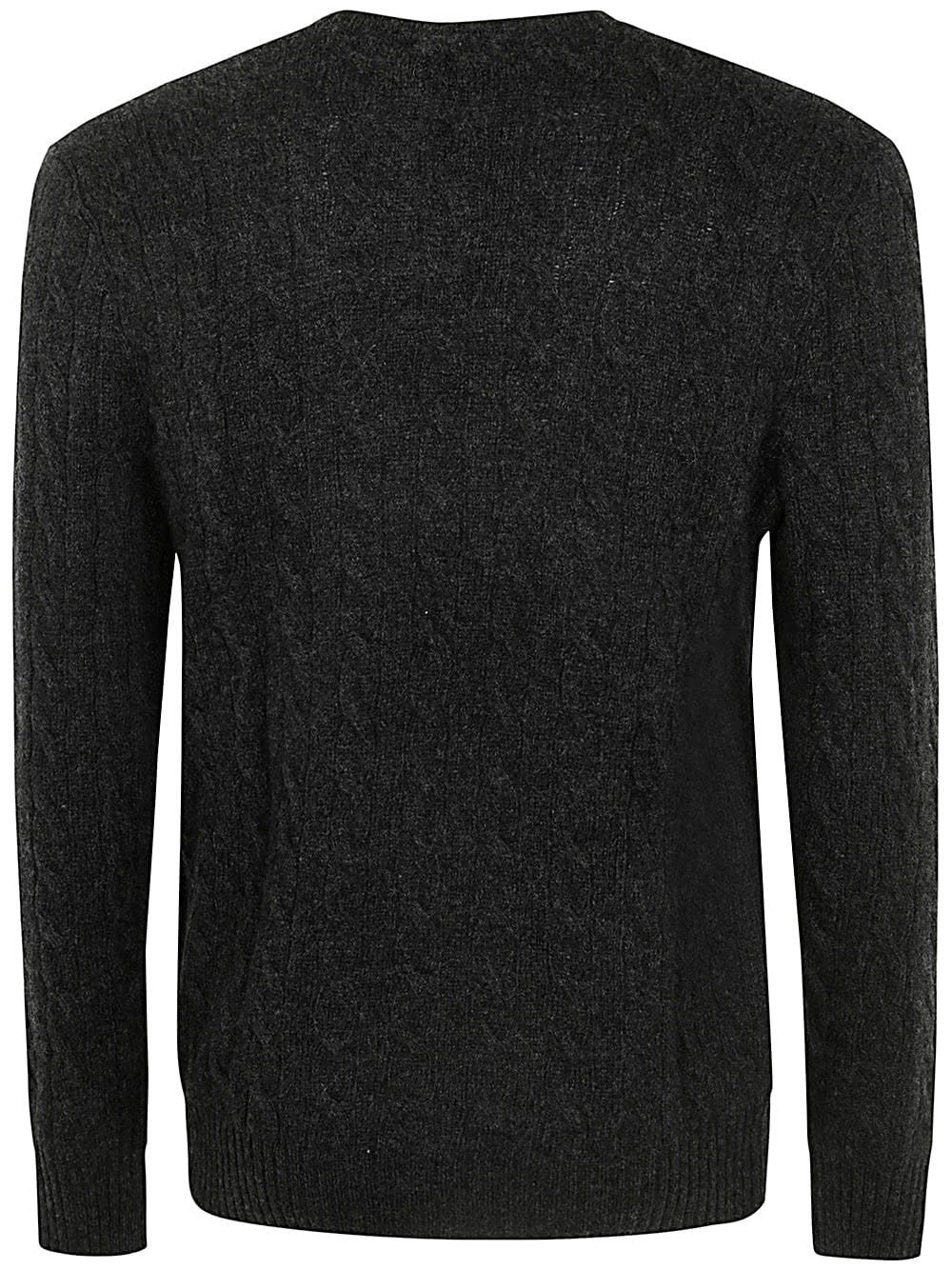 Shop Polo Ralph Lauren Long Sleeve Crew Neck Pullover In Dark Granite Heather