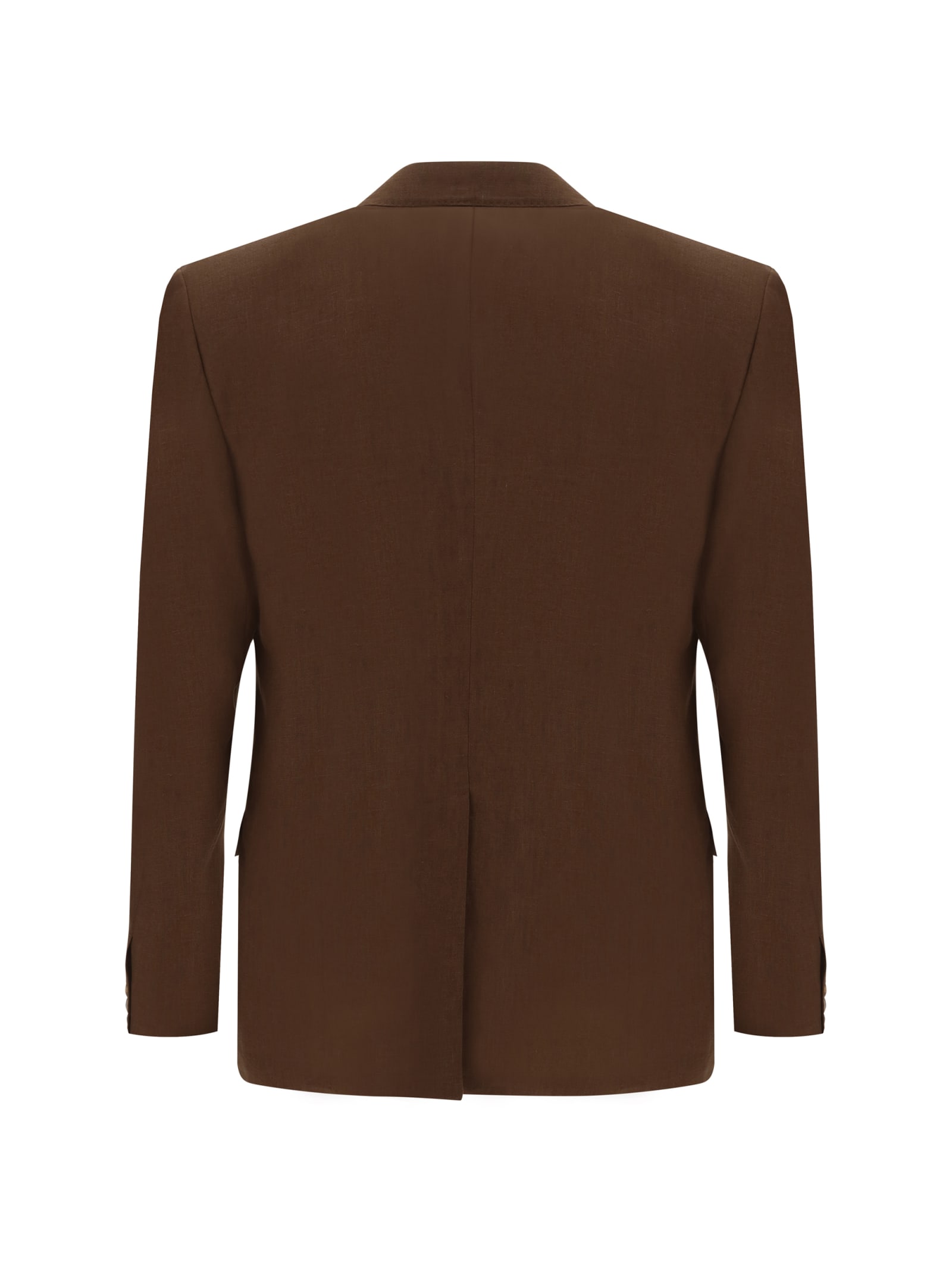 Shop Dolce & Gabbana Blazer Jacket In Marrone Scuro