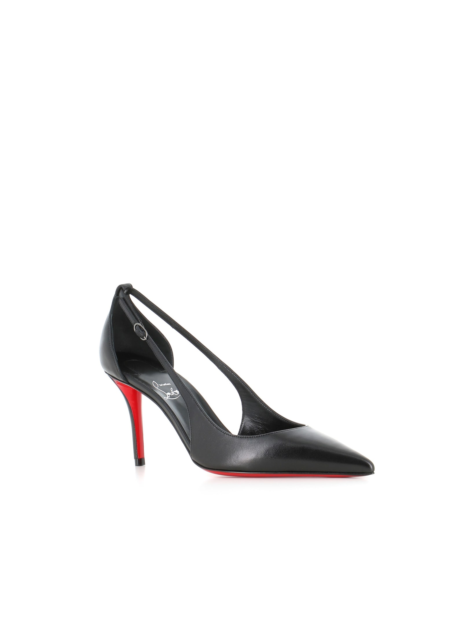 Shop Christian Louboutin Décolleté Apostrophatoric 80 In Black