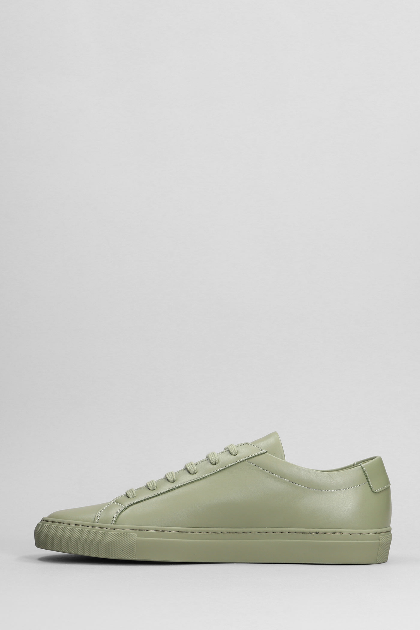 Shop Common Projects Achilles Low Sneakers In Green Leather