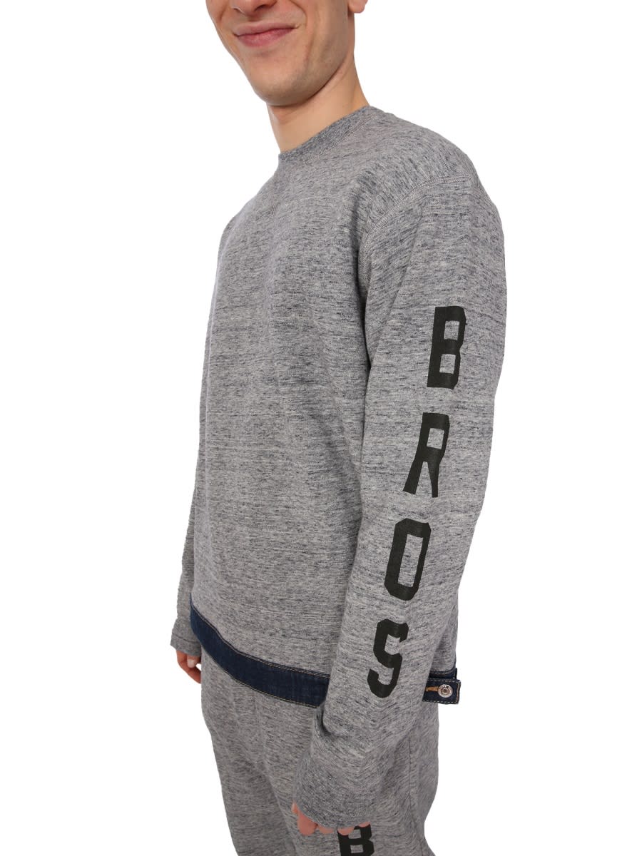 Shop Dsquared2 Crew Neck Sweatshirt In Grey