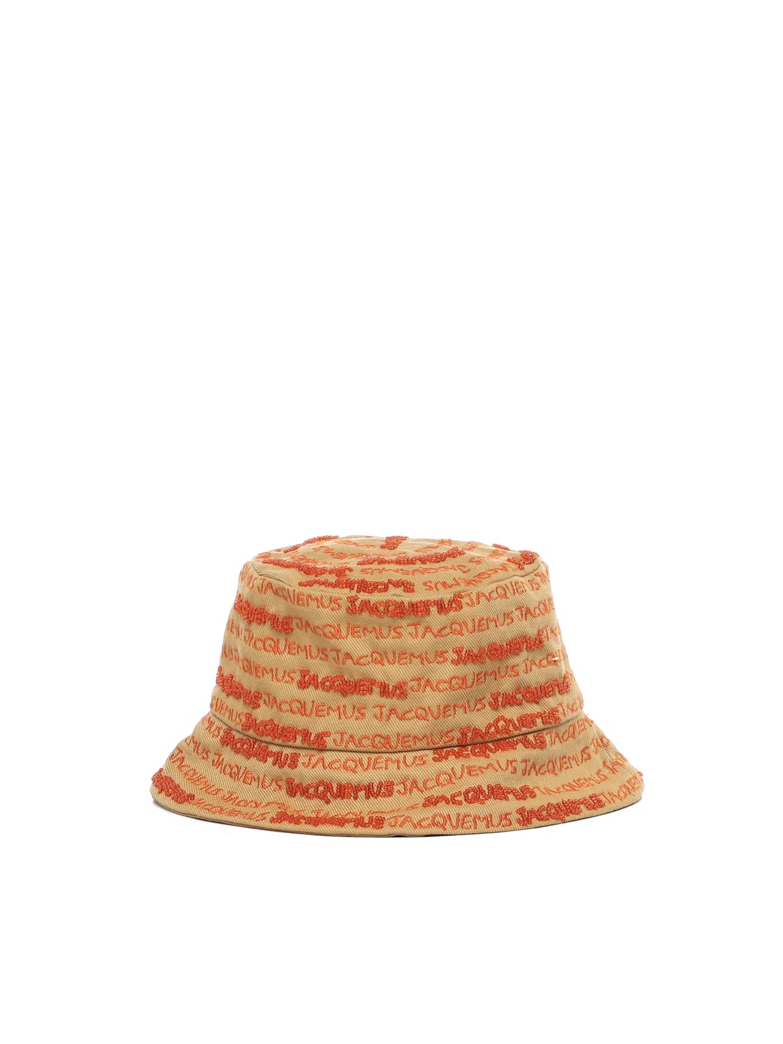 Shop Jacquemus Bucket Hat Bob Bordado In Orange