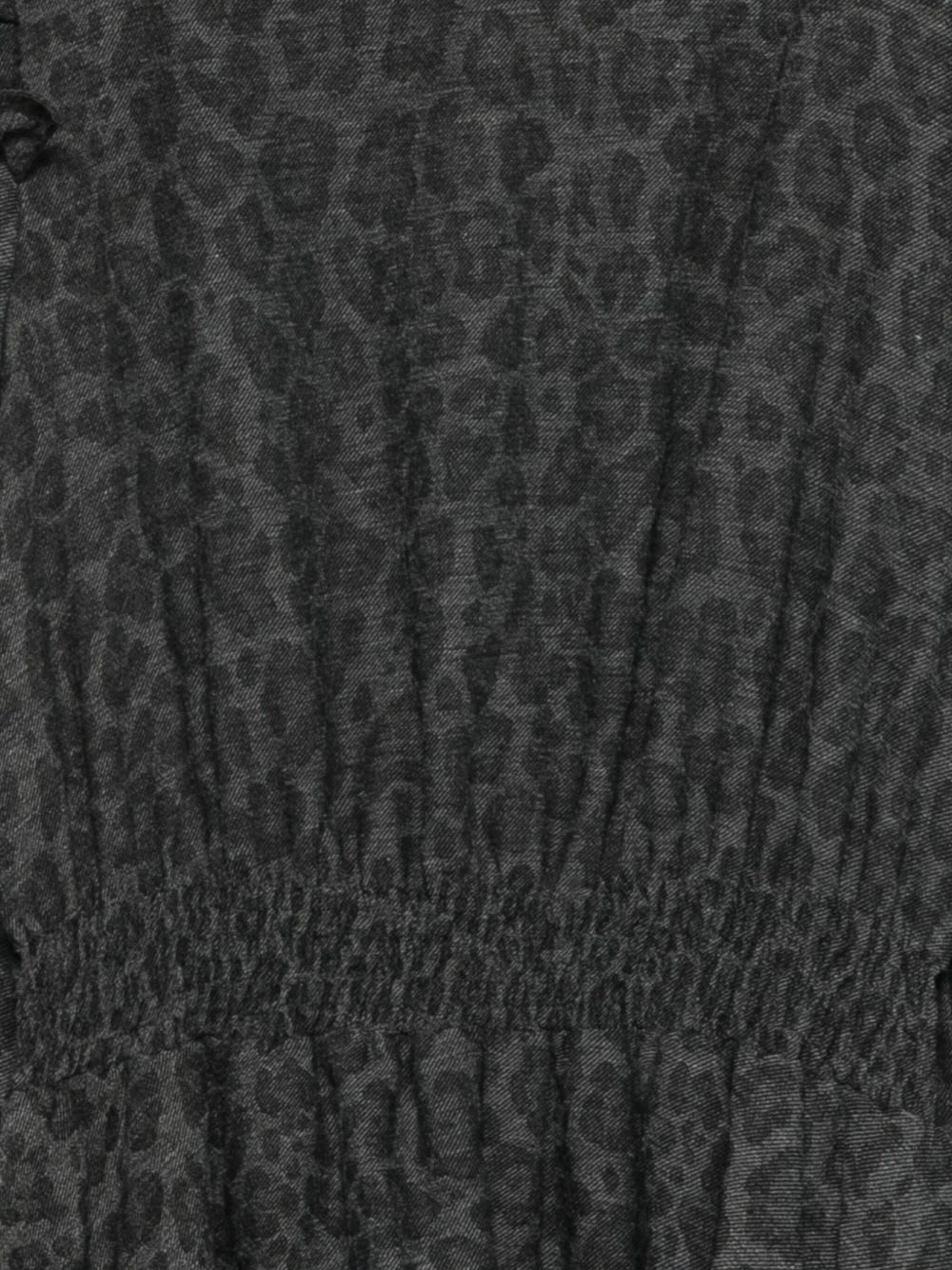 Msgm Kids Printed Dress In Gray