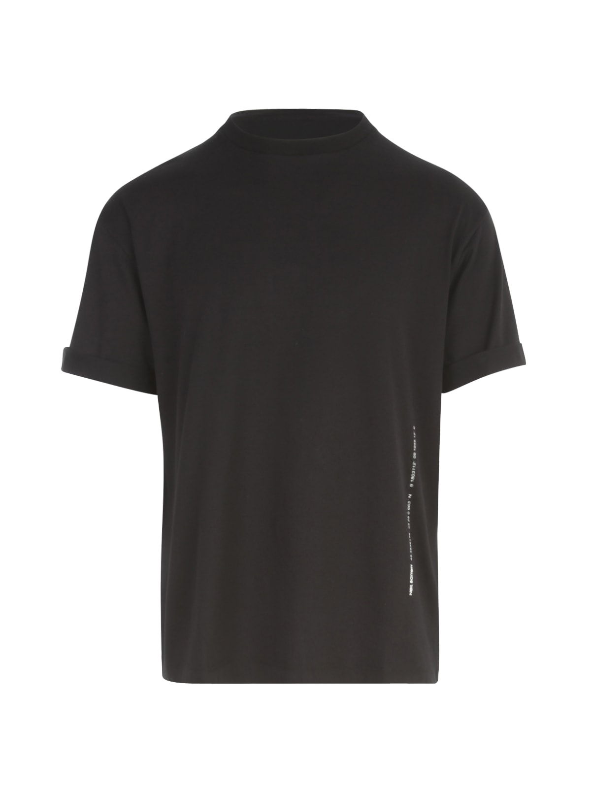 NEIL BARRETT T-shirts TRAVEL T-SHIRT WITH ENAMEL BOLT BADGE
