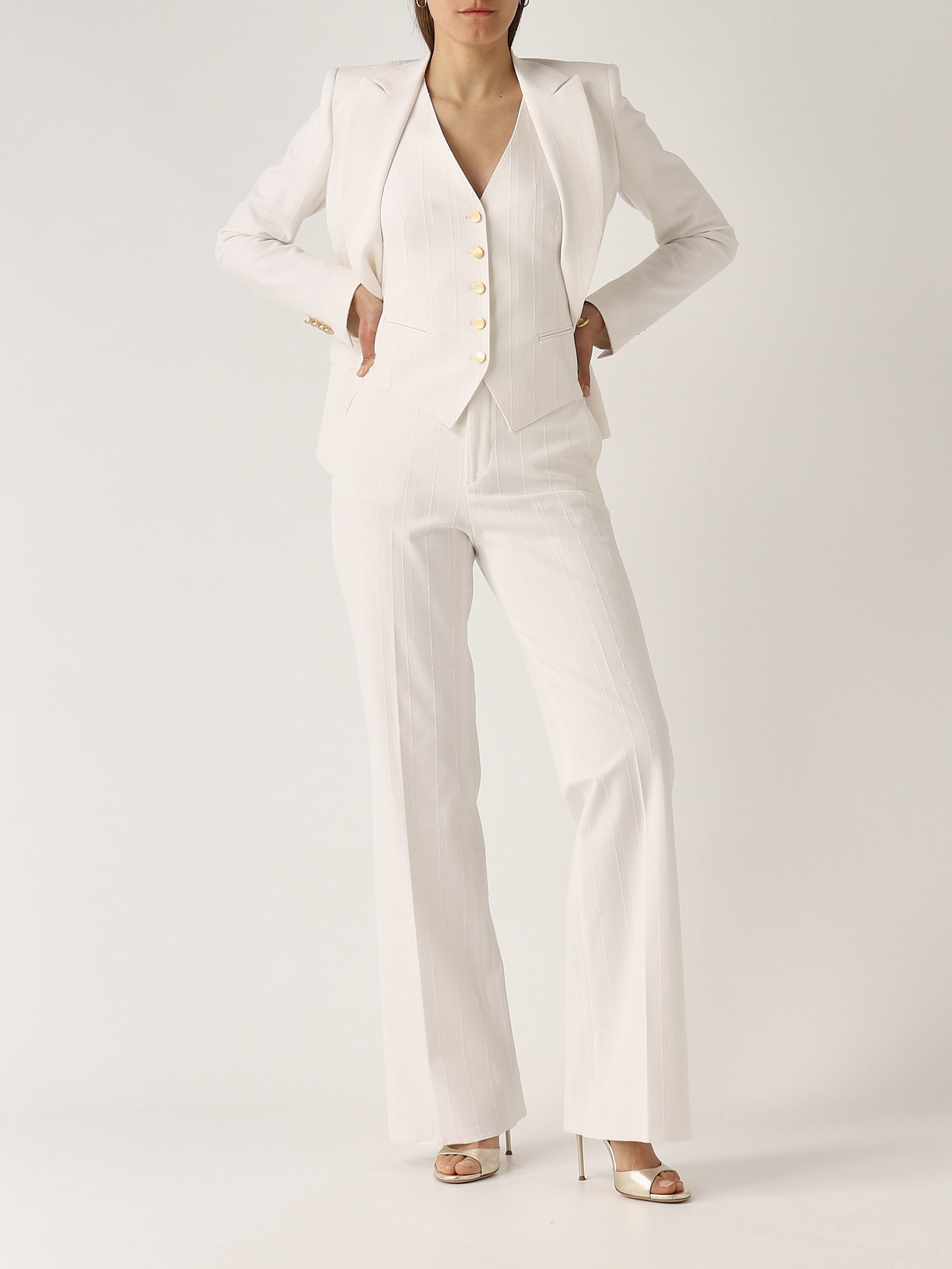 Tagliatore Gilet Gaelle Jacket In White