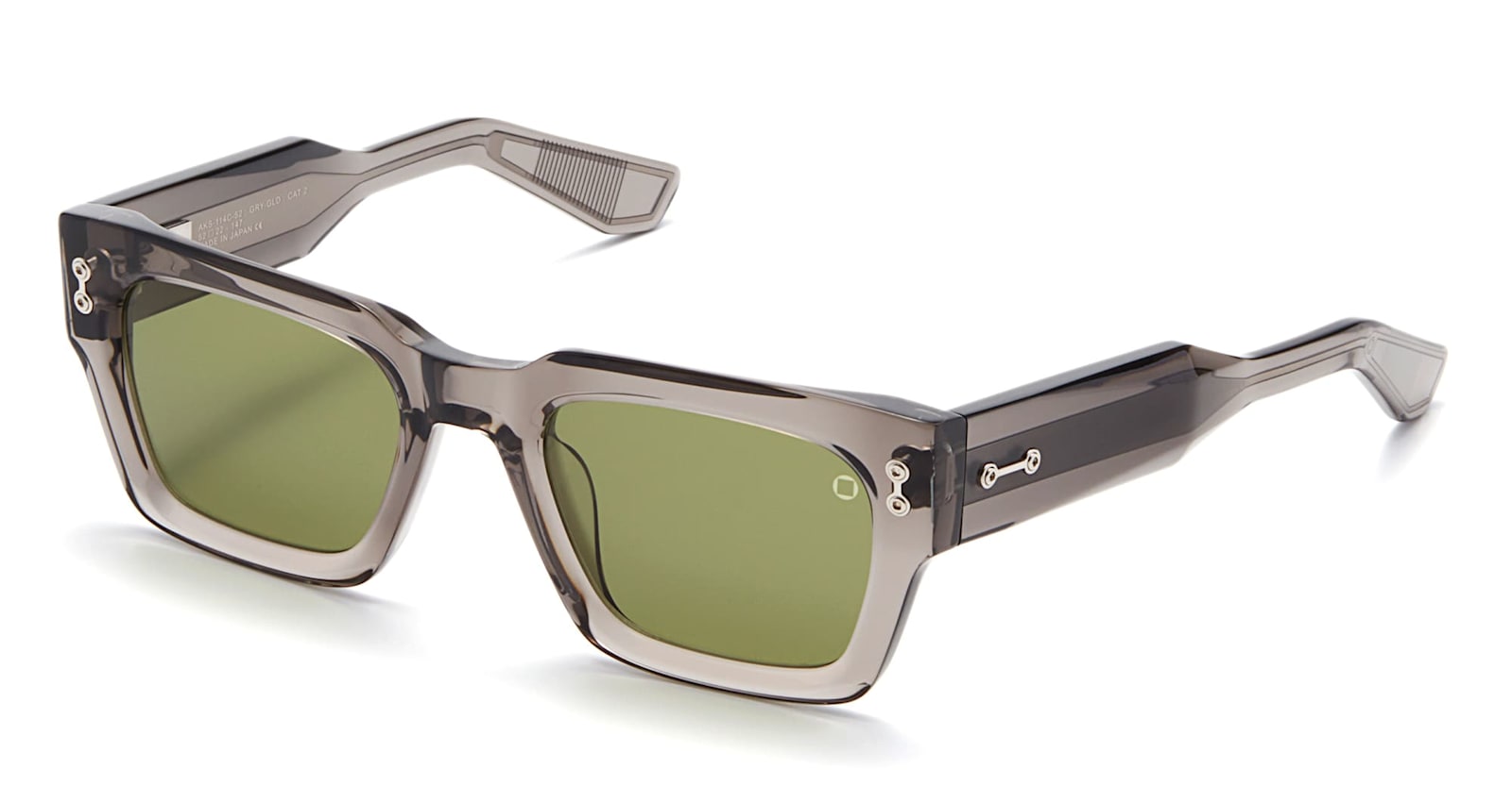 Akoni Cosmo - Dark Grey Crystal / Black Palladium Sunglasses In Gray