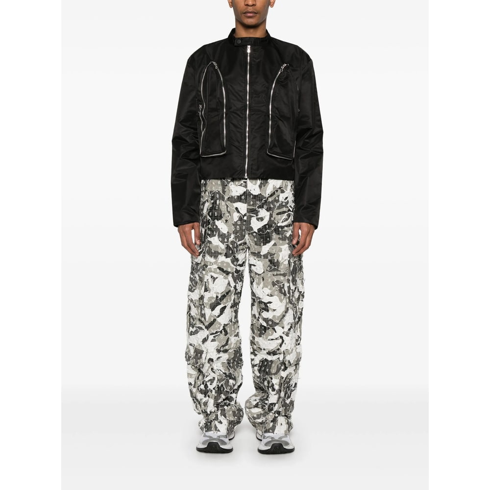 Who Decides War Gray Micro Distressed Cargo Pants In Multi