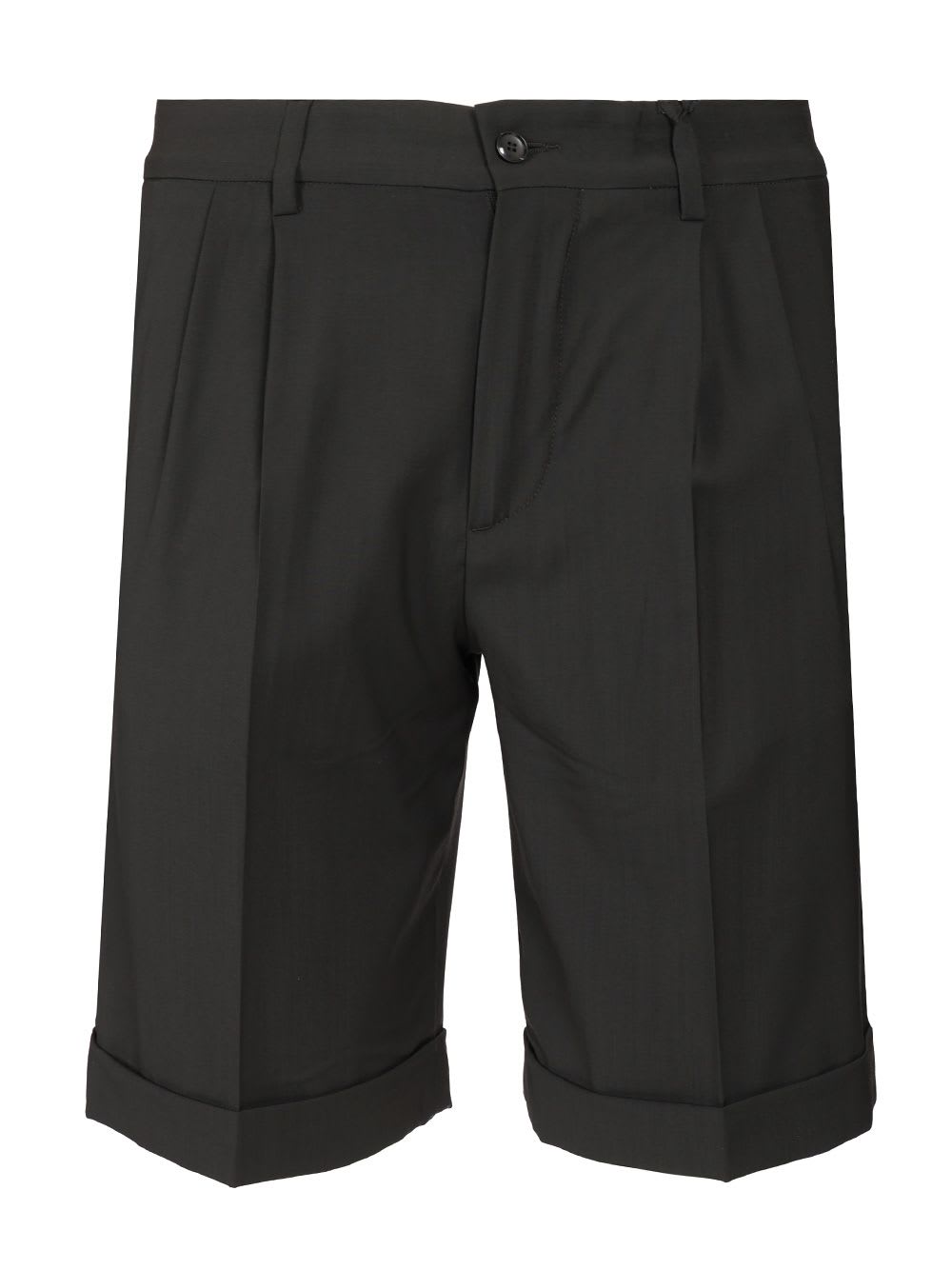 Shop Barena Venezia Bermuda Shorts In Tropical Wool In Grey