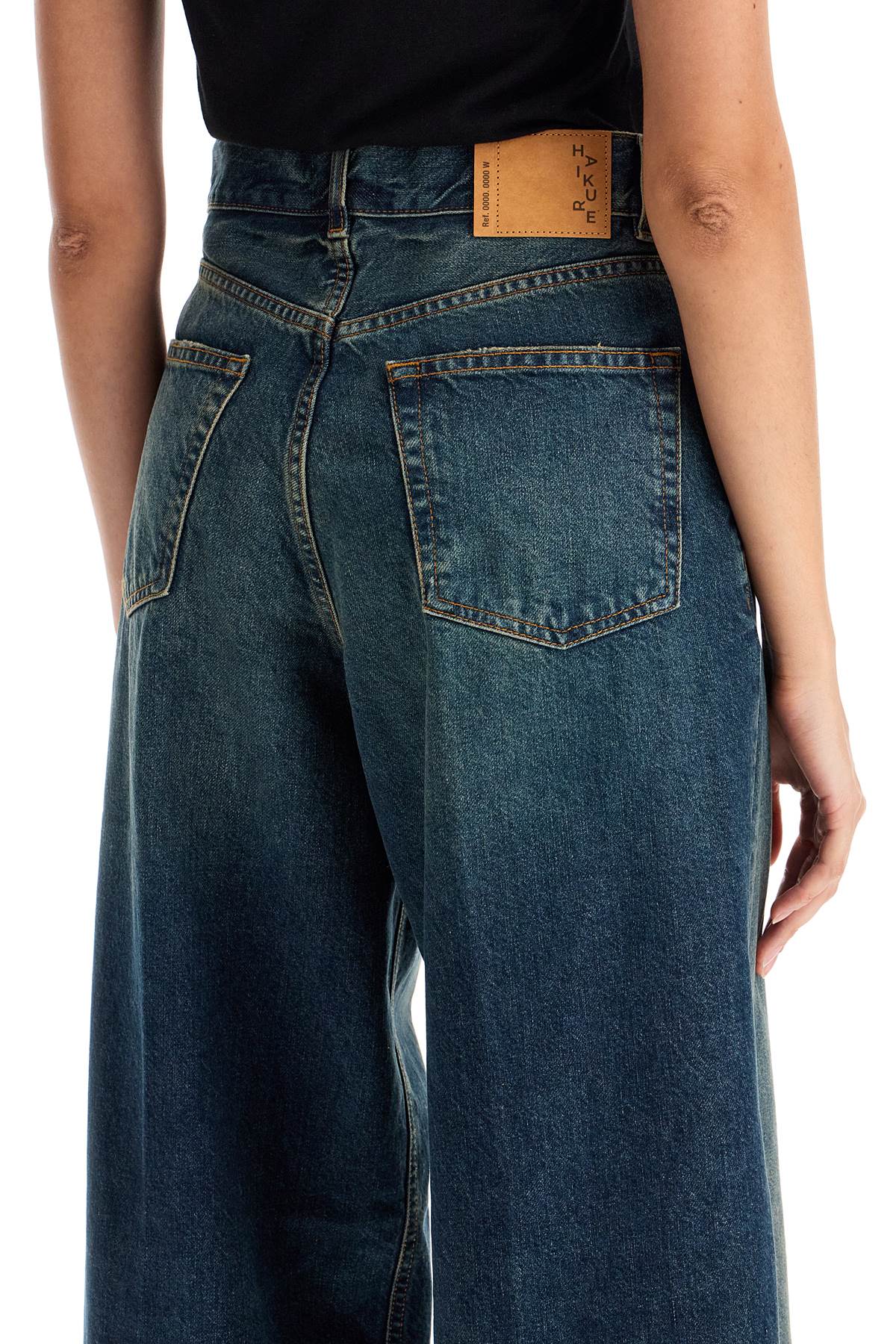 Shop Haikure Wide Leg Bethany Jeans For A In Intense Blue (blue)