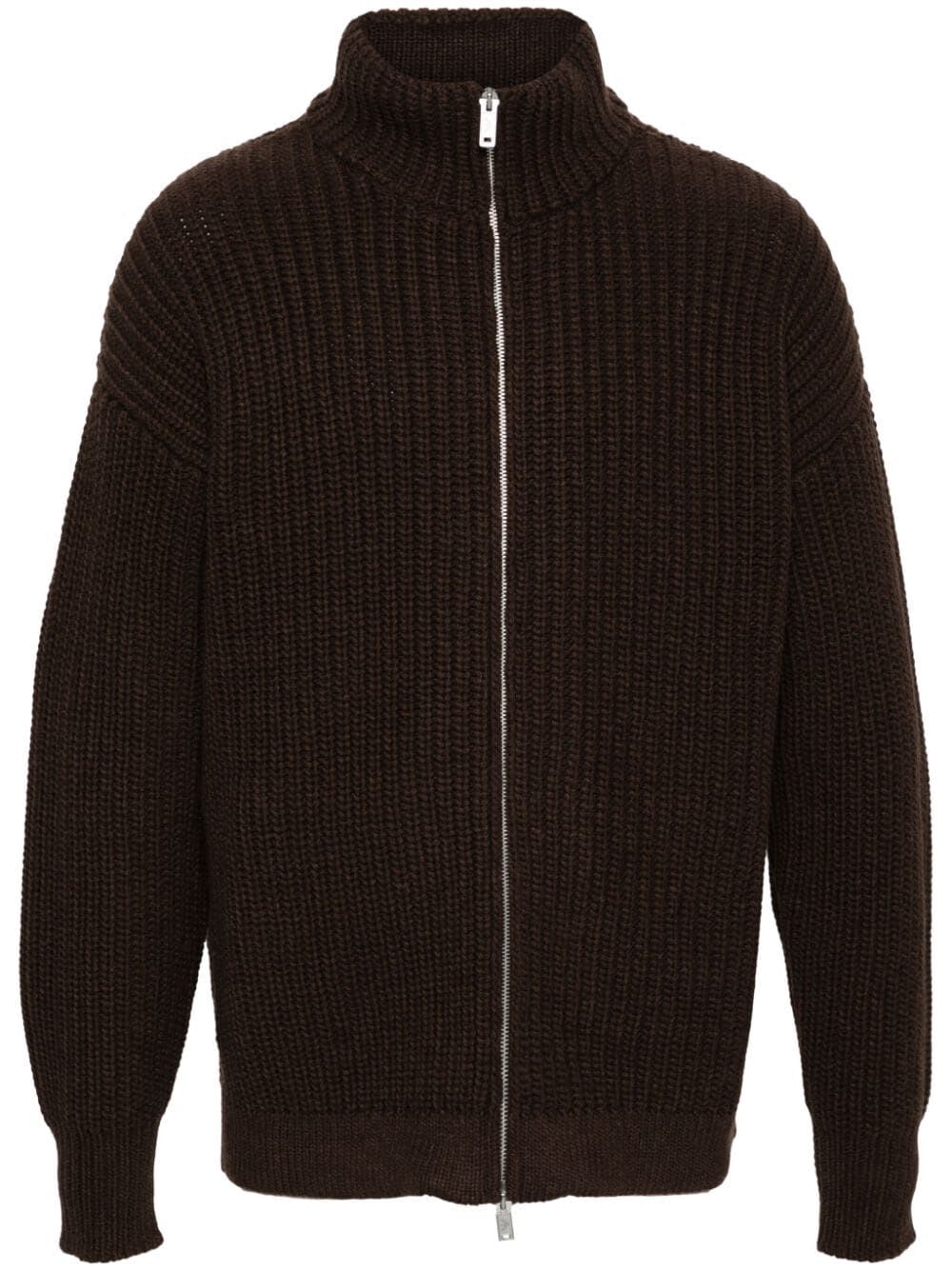 Shop Emporio Armani Blouson Jacket In Brown Melange