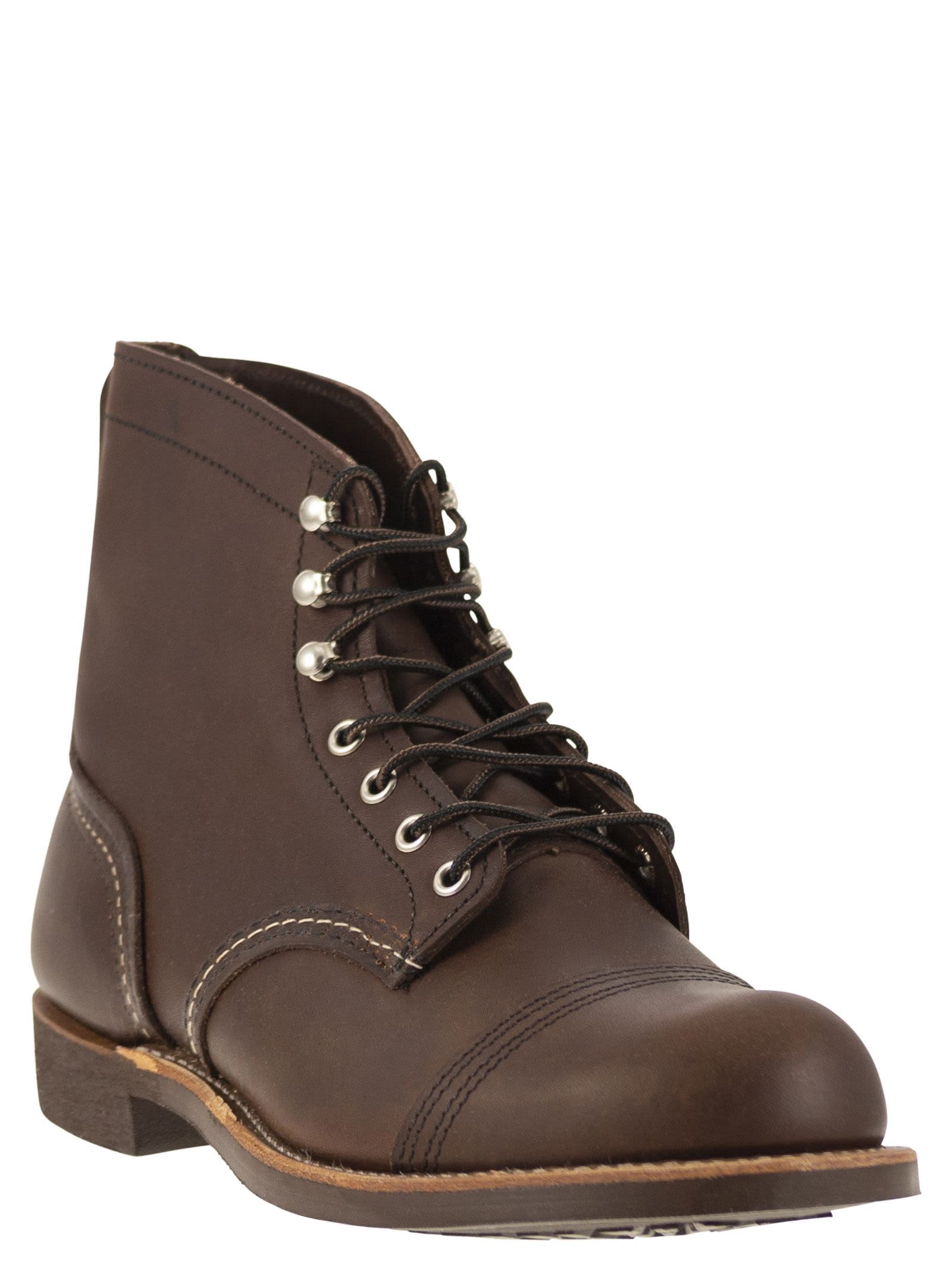 Red Wing Iron Ranger Mens Boot Uk8 Eu42 In Brown