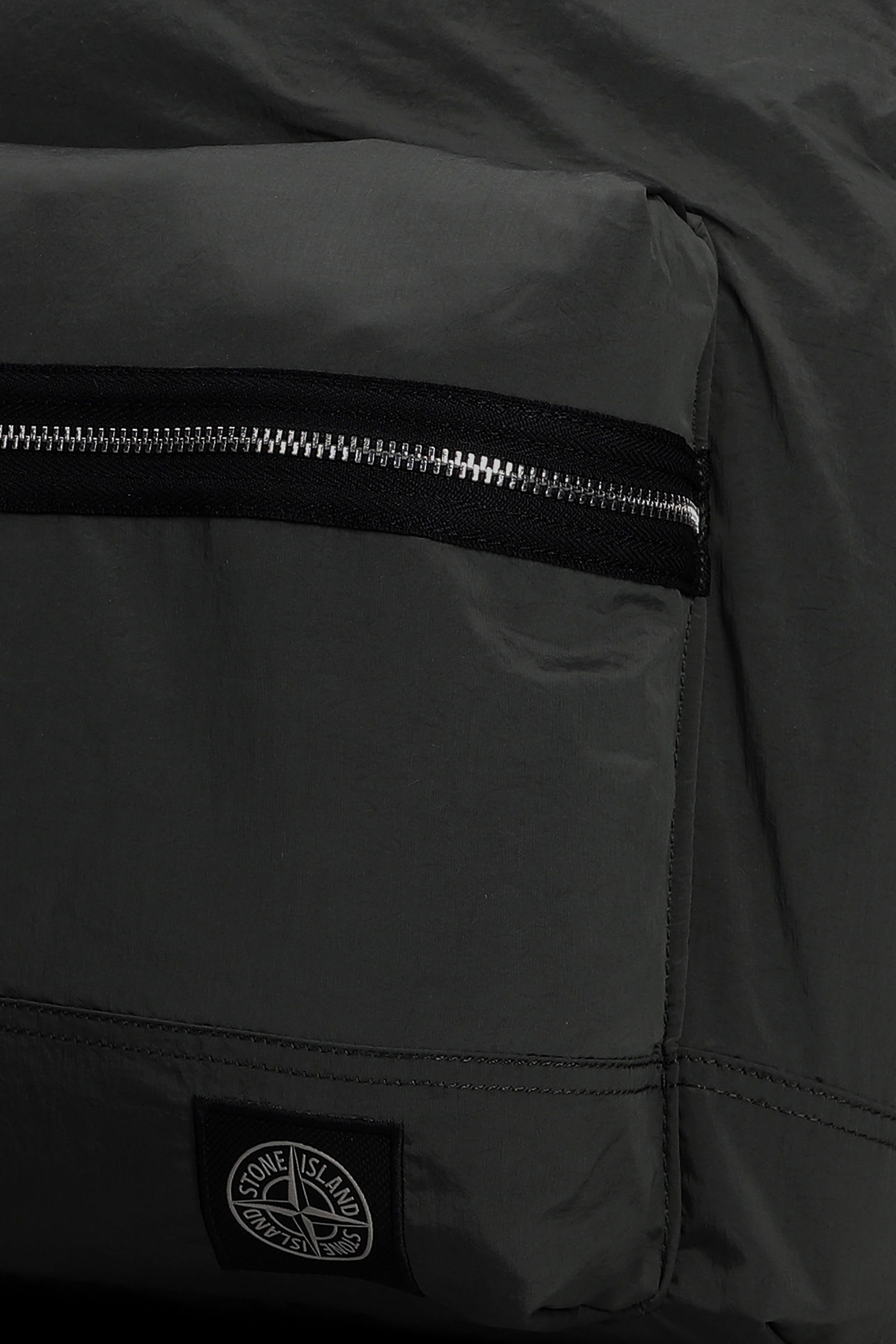 Stone Island Backpack In Black Polyamide In Black