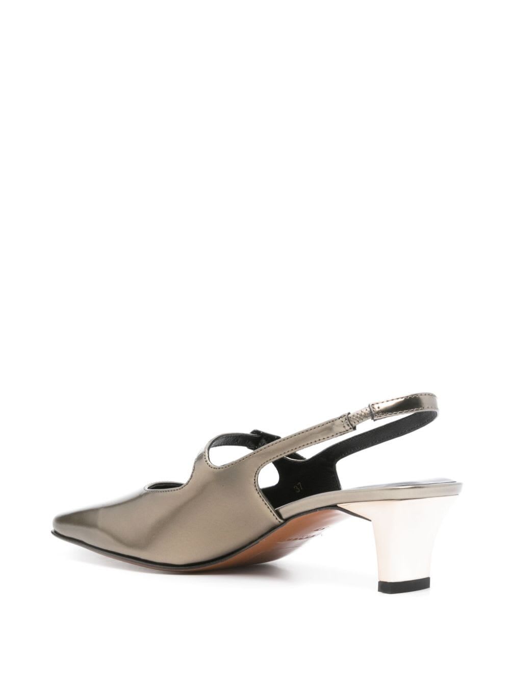 Shop Clergerie Suzie Sling Back In Gbi Metglos