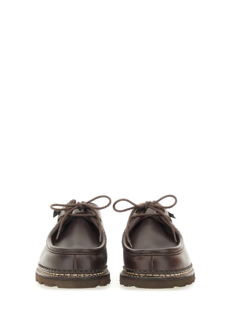 Paraboot "leather Michael Derby Shoe In Brown