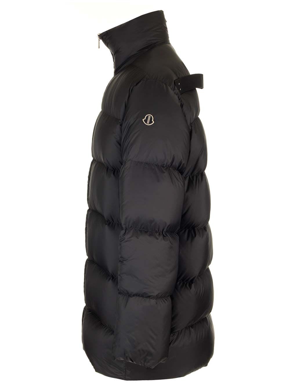 Shop Moncler Genius Cyclopic Long Down Jacket In Black