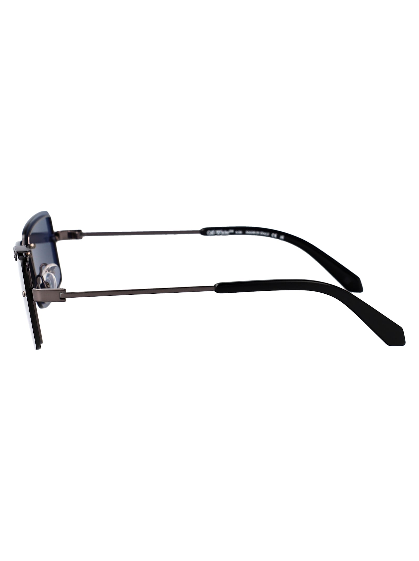Off-white Tampa Sunglasses In Gunmetal Blue