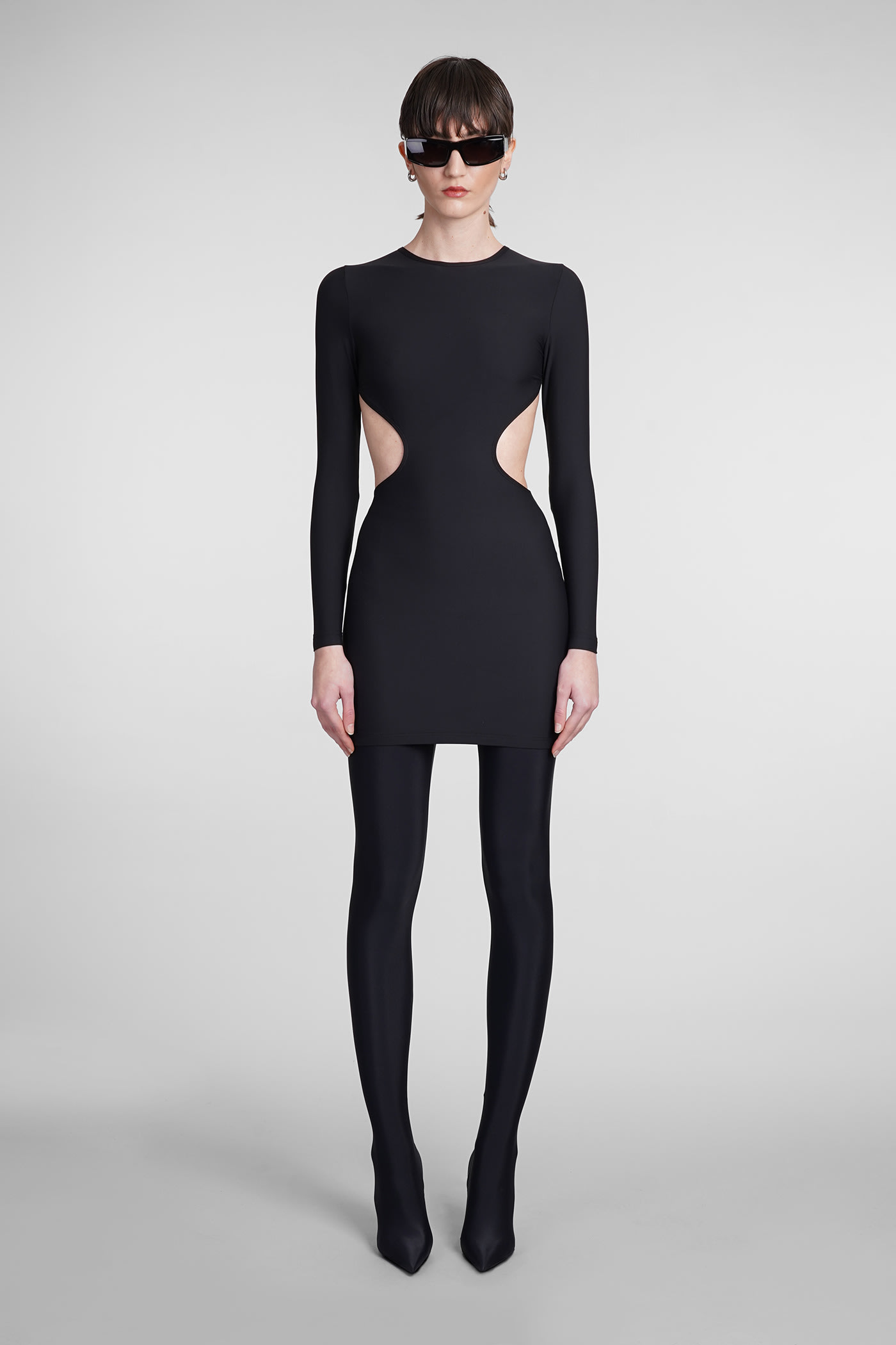 Balenciaga Dress In Black Polyamide