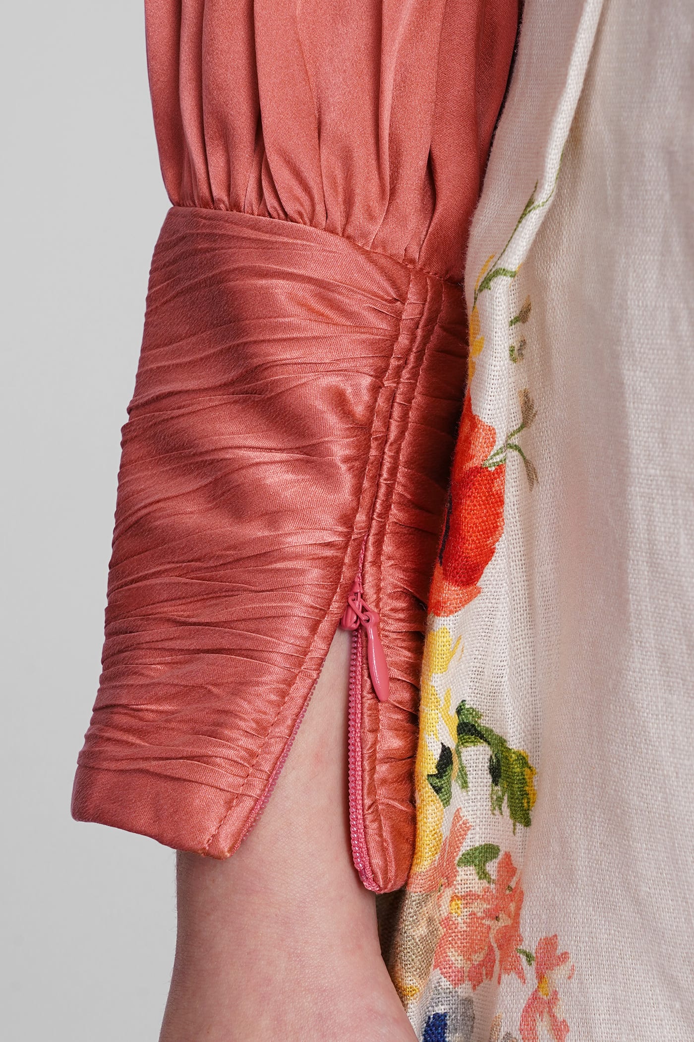 Shop Zimmermann Topwear In Rose-pink Silk