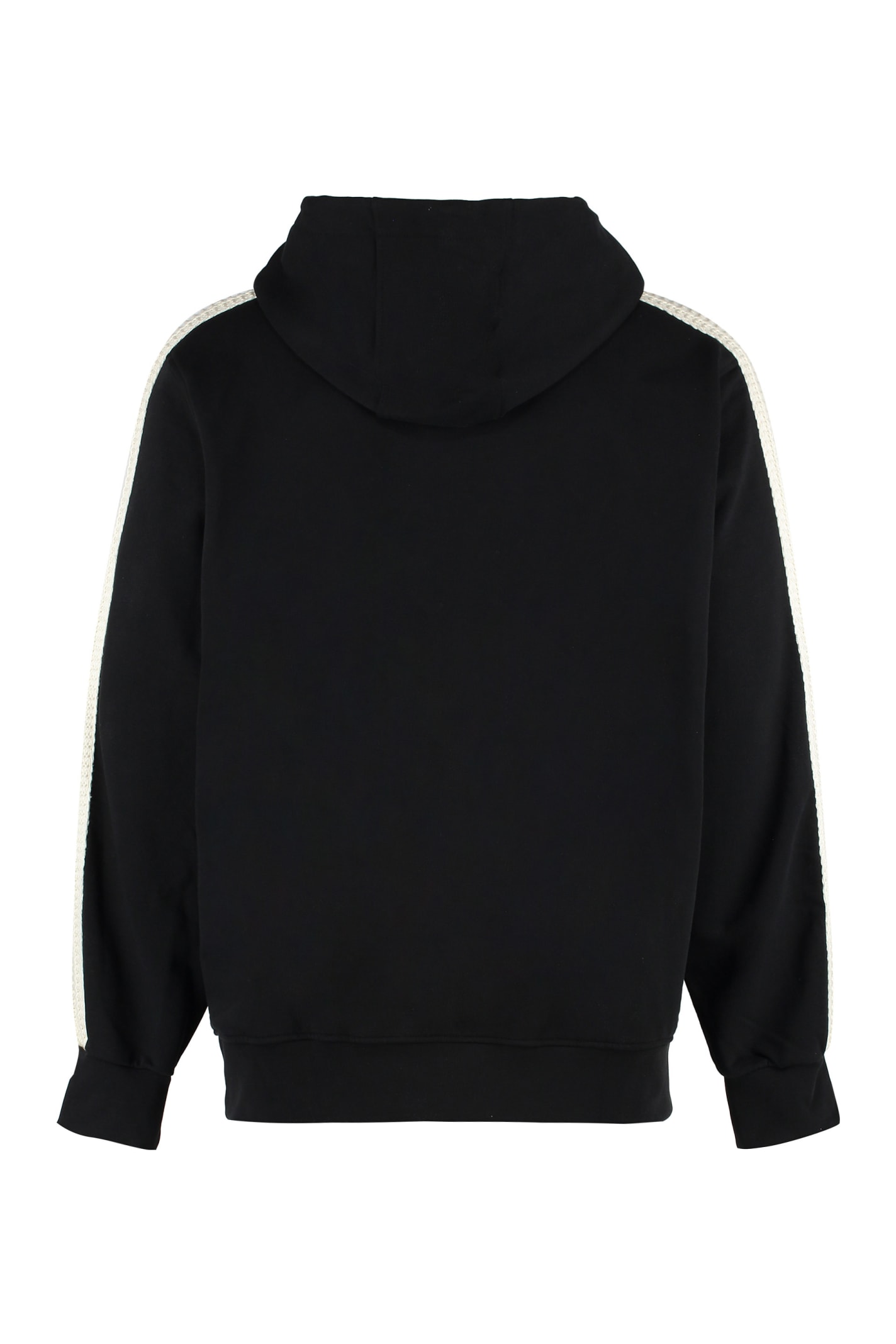 Shop Barrow Cotton Hoodie In Black