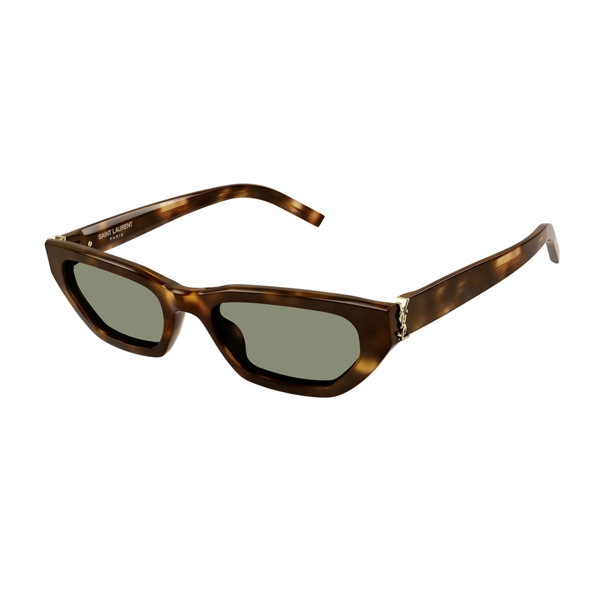 Saint Laurent Sl M126 Linea Monogram Sunglasses In Brown