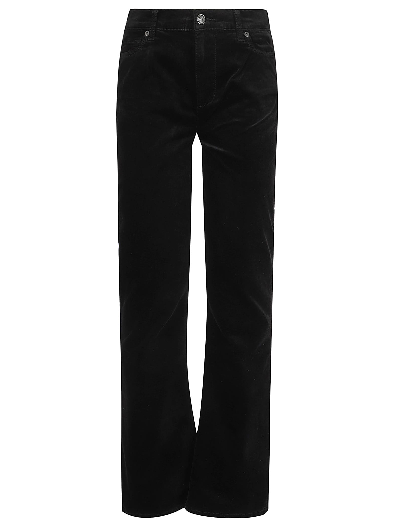 Shop 7 For All Mankind Hw Ali Velvet In Black