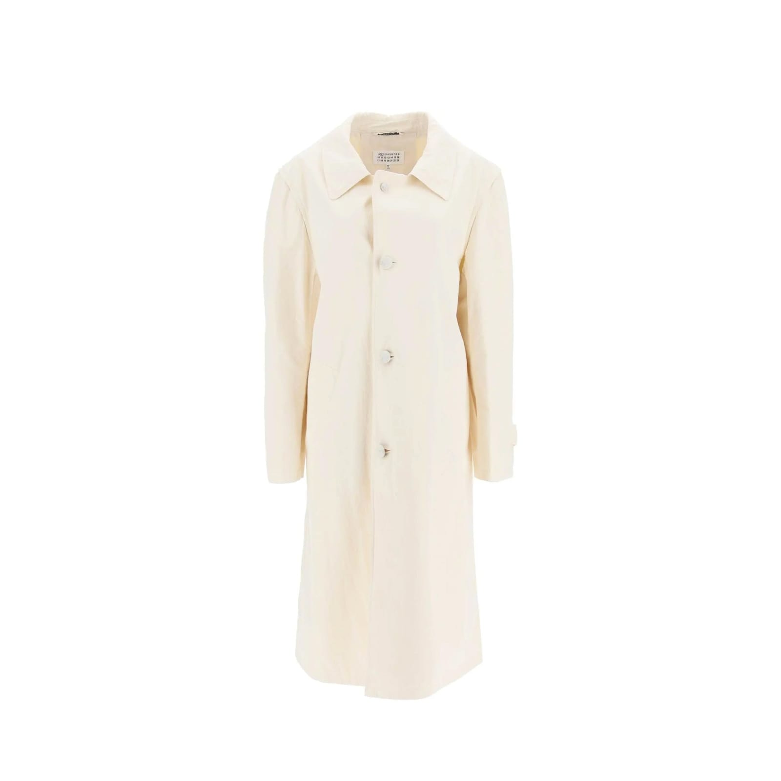Shop Maison Margiela Cotton Coat In White