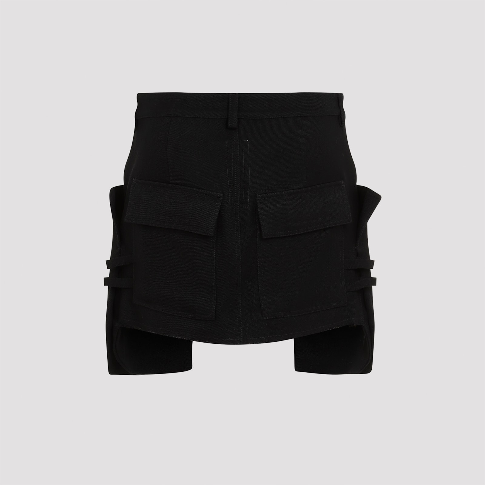 Shop Rick Owens Stefan Mini Skirt In Black