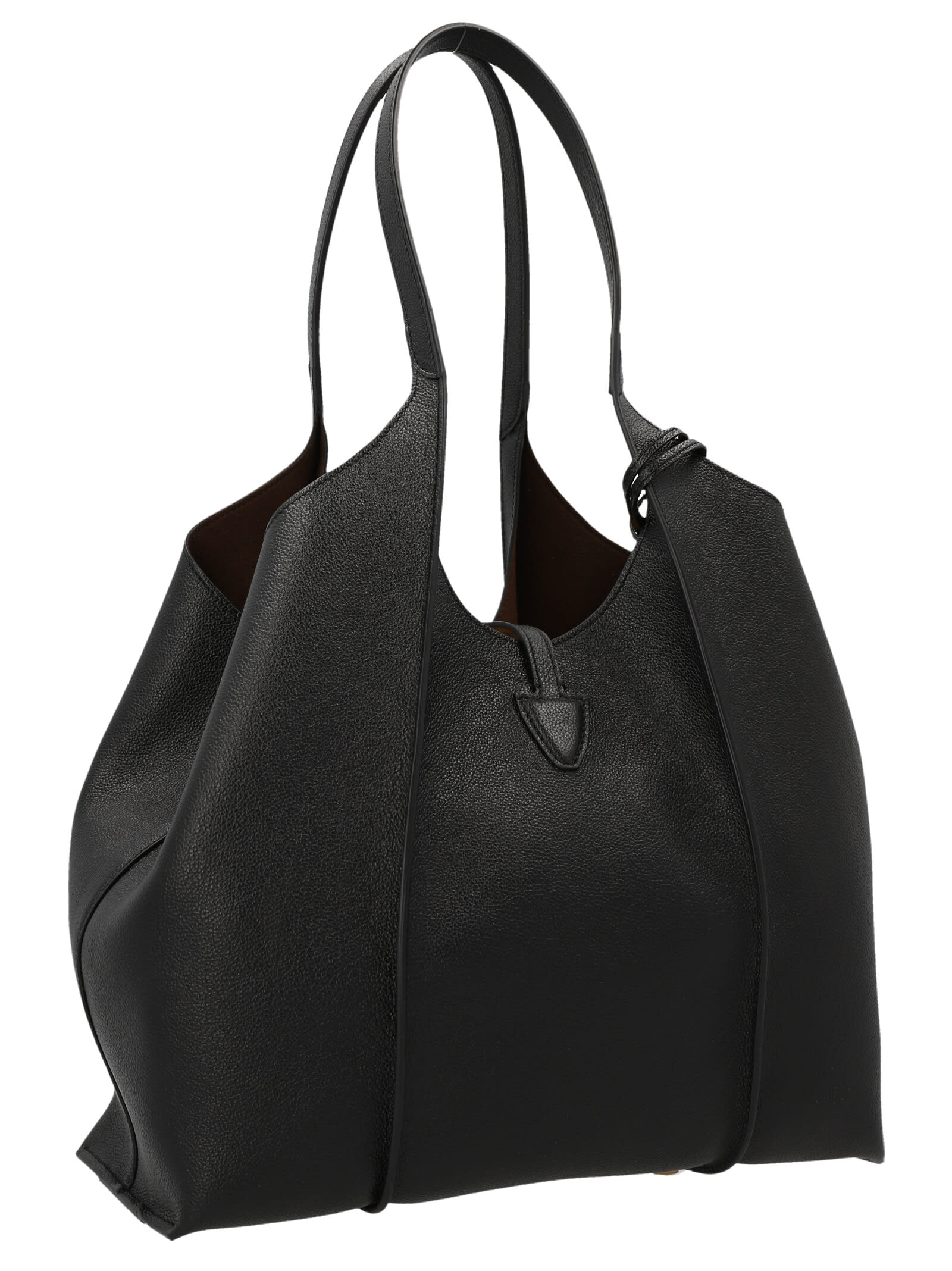 Shop Tod's Timeless Small Shopping Bag In Black