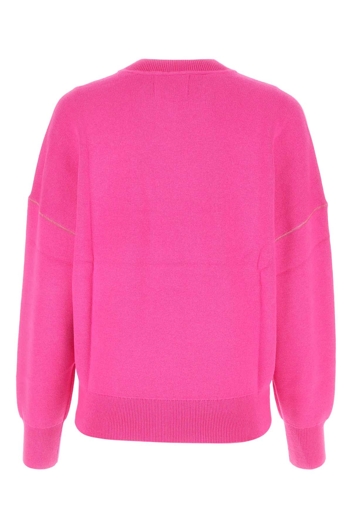 Marant Etoile Fuchsia Stretch Cotton Blend Altee Sweater In Pink