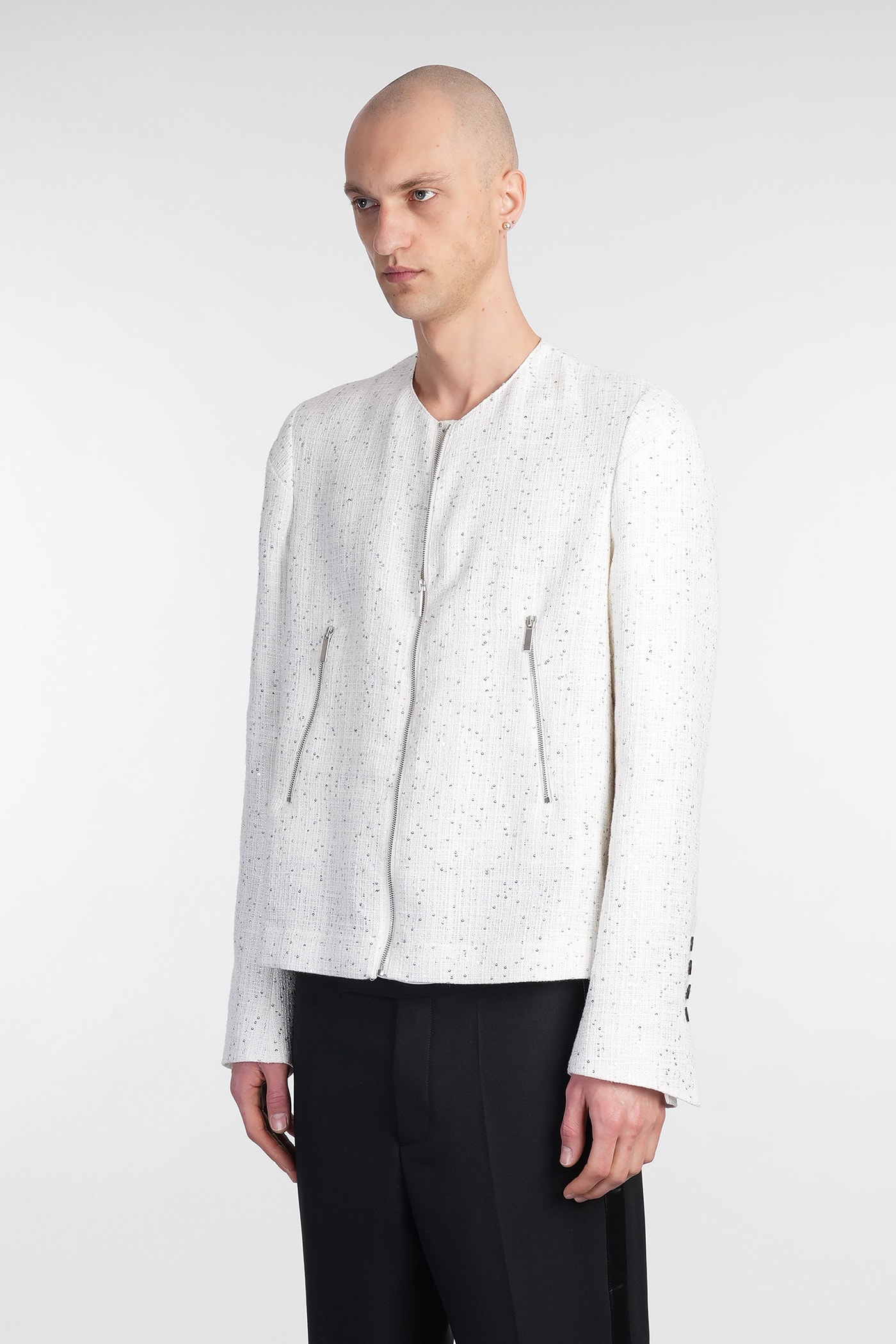 Sapio N 36 Casual Jacket In Beige Cotton In Beige