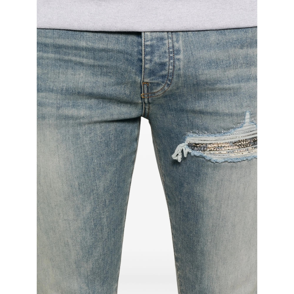 Amiri Denim Skinny Jeans In Blue