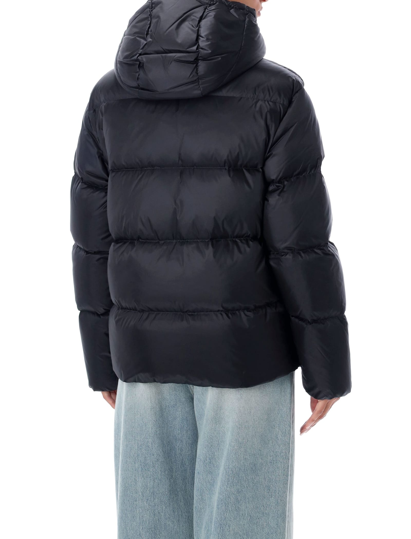 Polo Ralph Lauren Hooded Down Jacket In Black