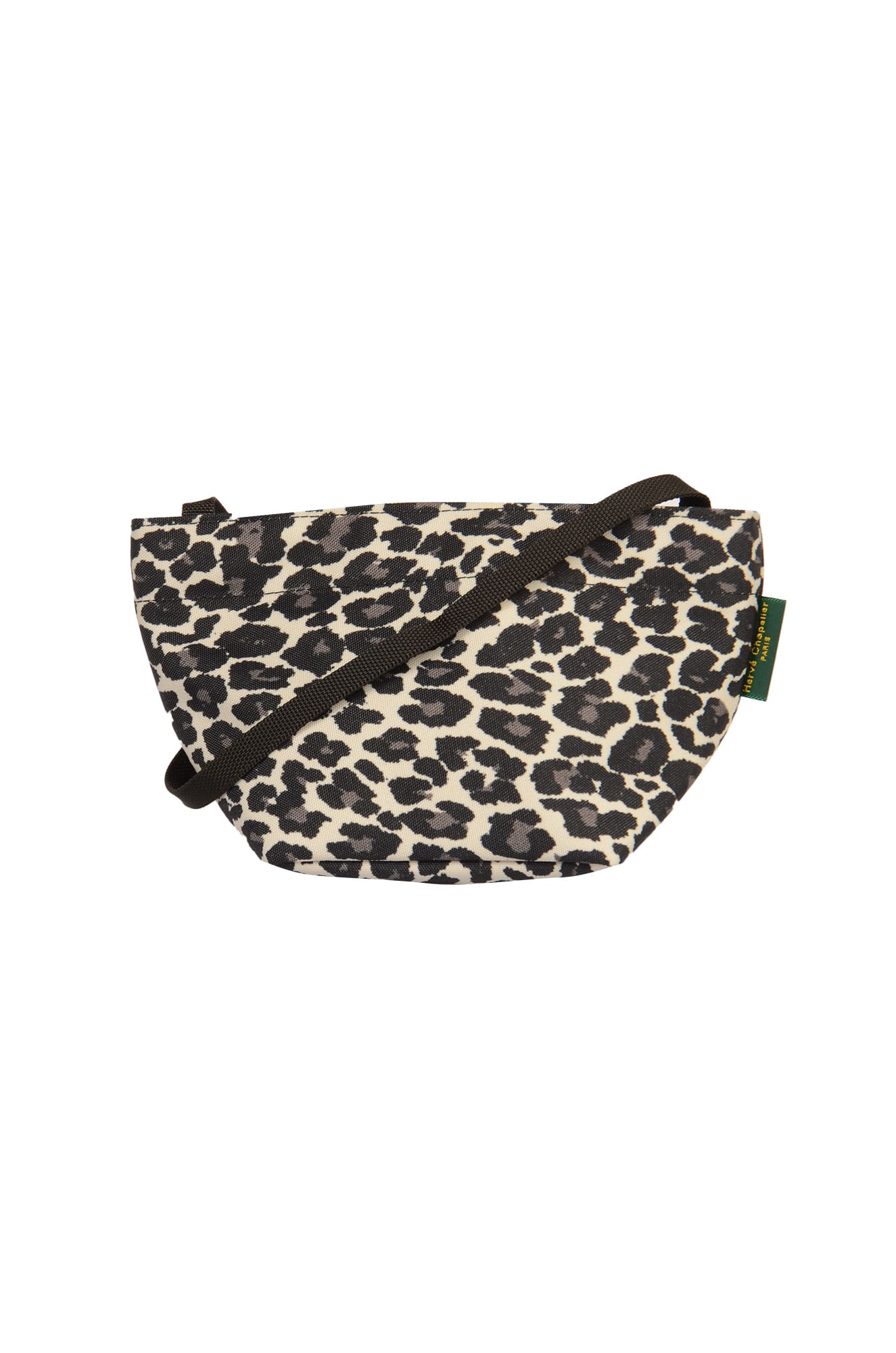 Herve Chapelier Classic Top Zip Shoulder Bag In Panther
