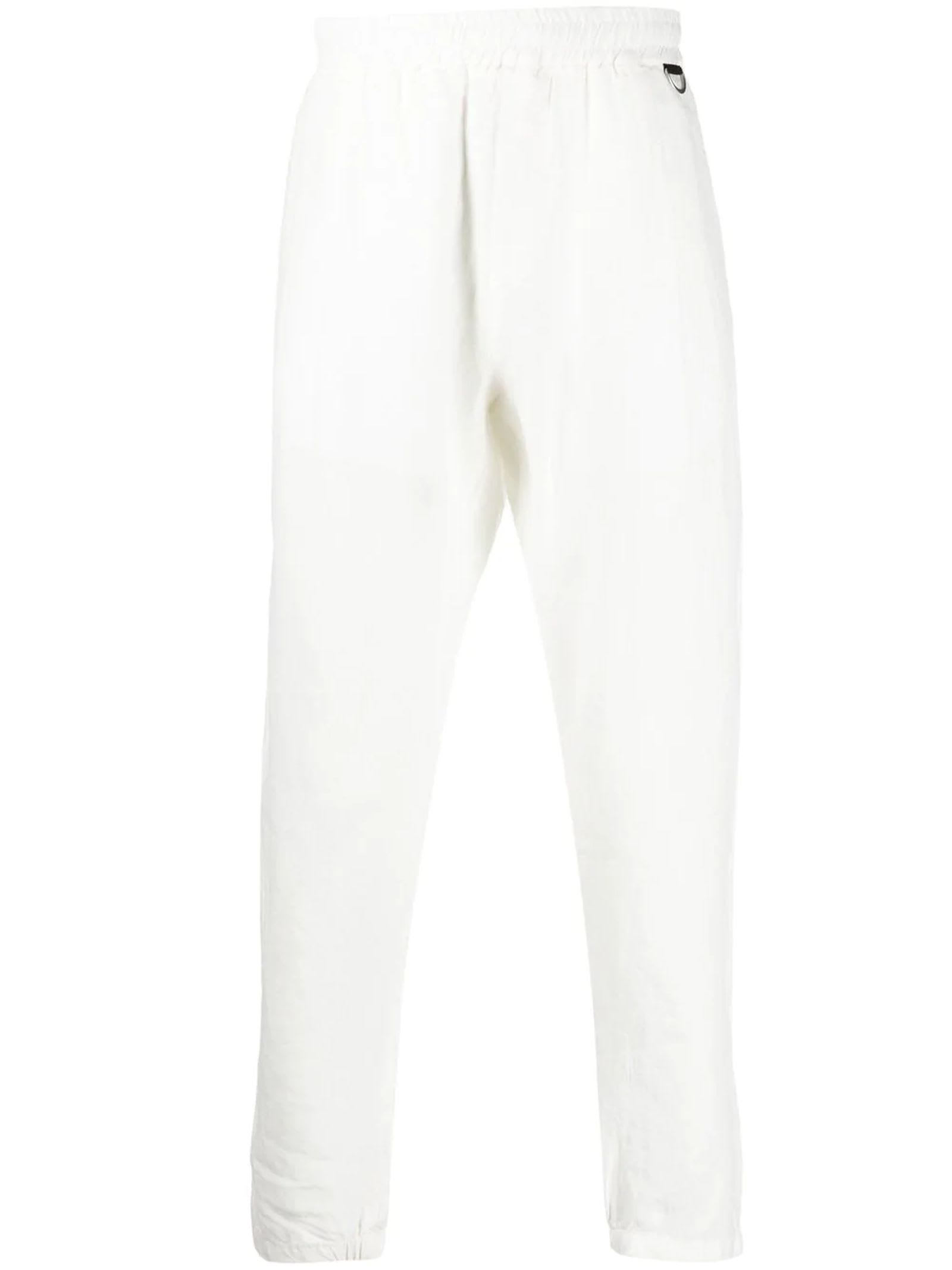 Low Brand White Linen Trousers