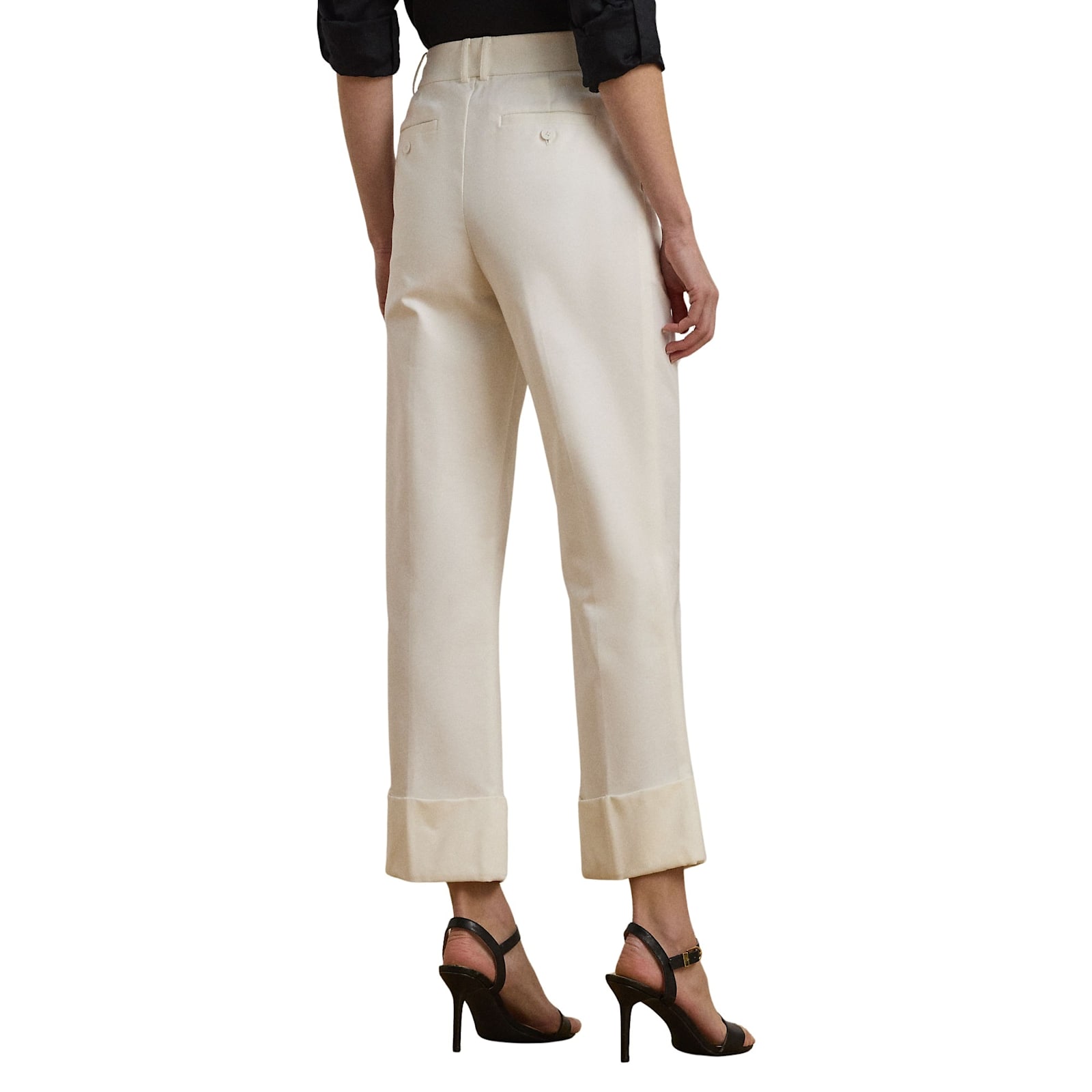 Shop Ralph Lauren Zeeya Ankle Flat Front In White
