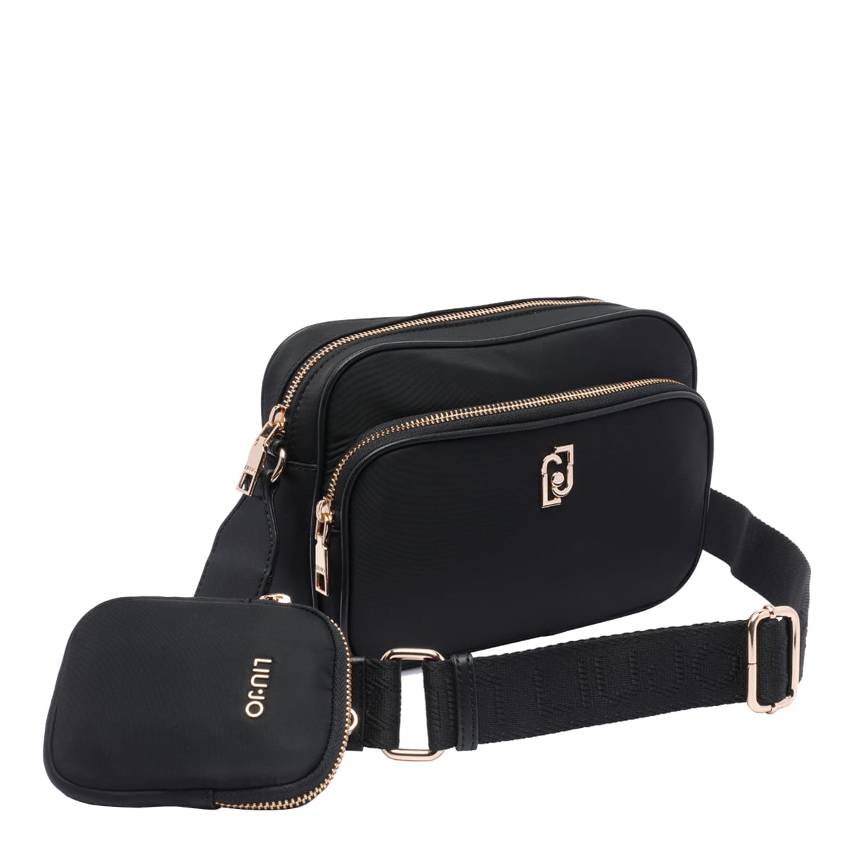 Liu •jo Logo Crossbody Bag Liu-jo In Black