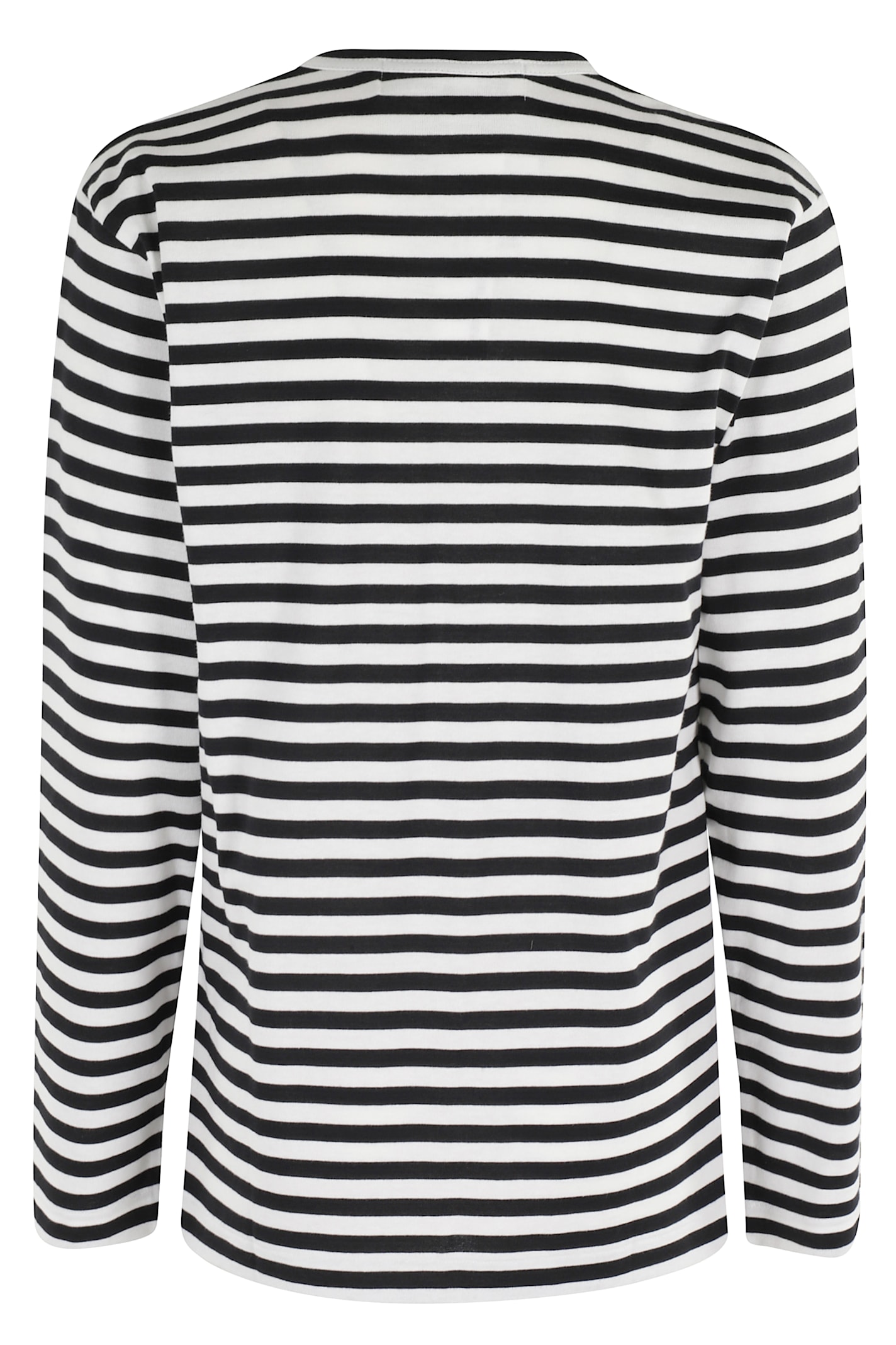 Comme Des Garçons Play Tshirt Red Emblem In Multi