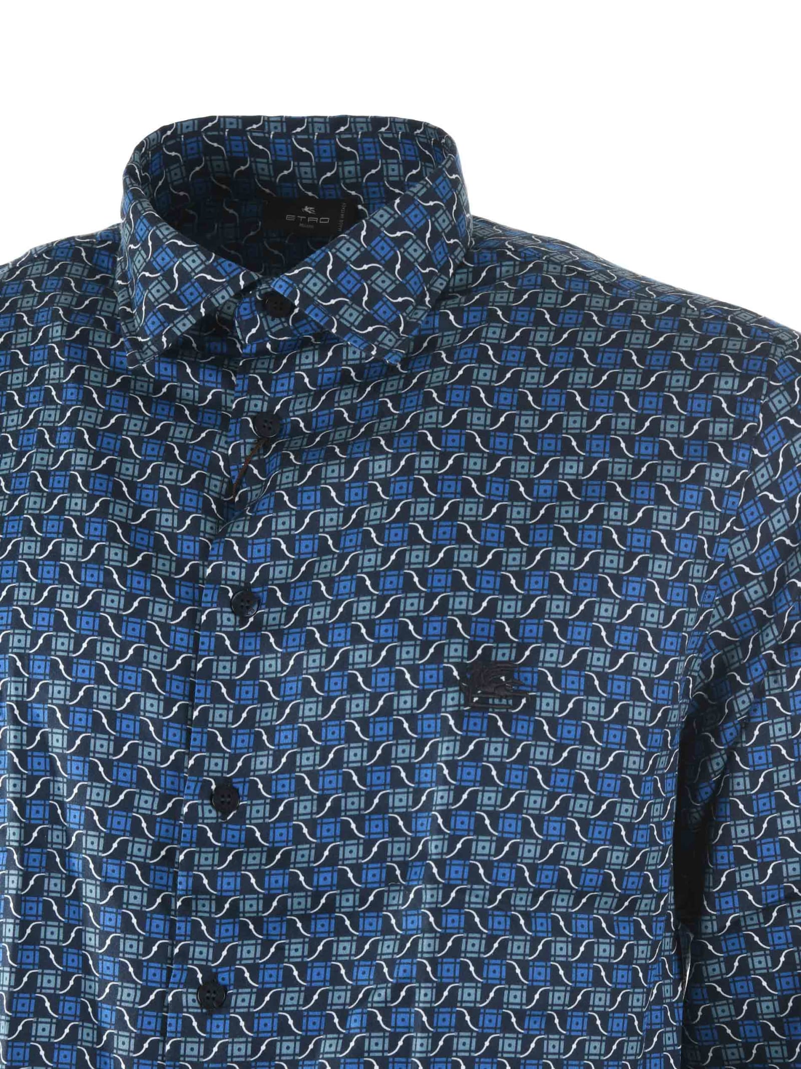 Shop Etro Shirt In Blue