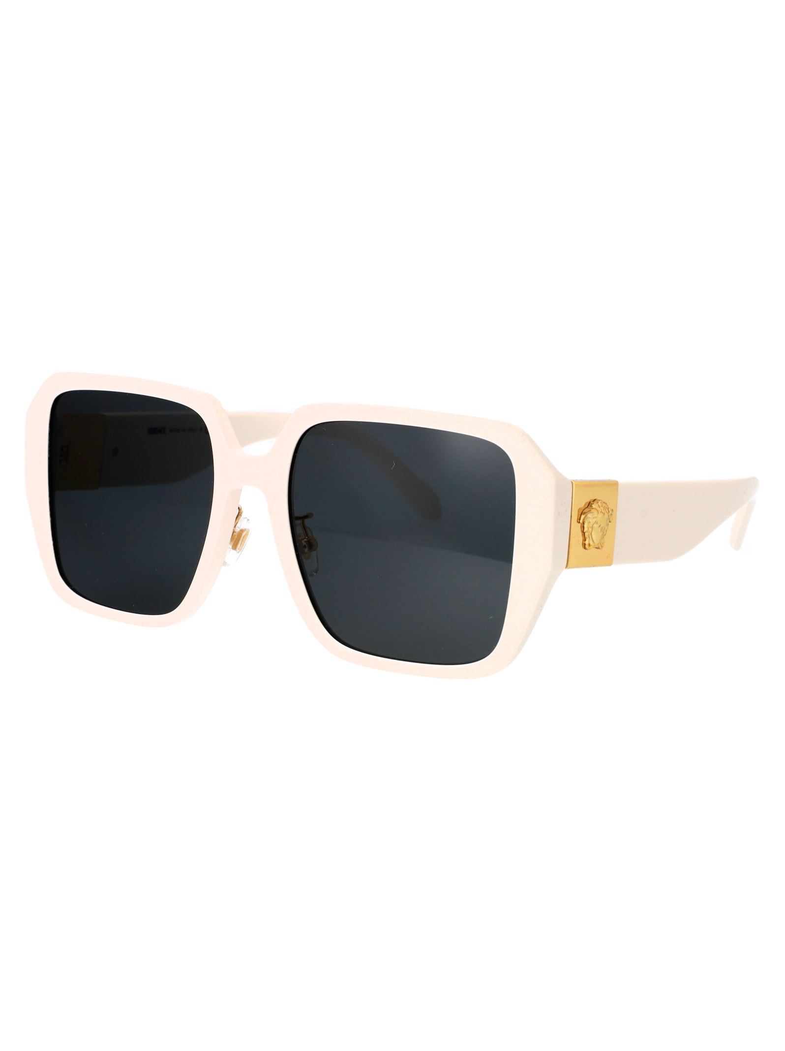 Shop Versace 0ve4472d Sunglasses In 548487 Ivory White