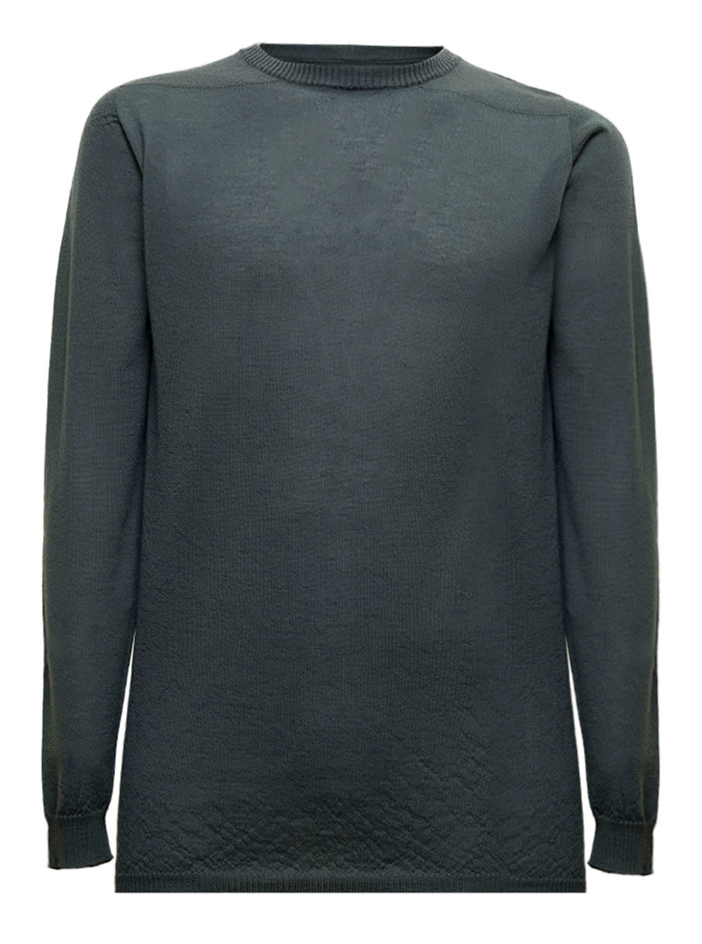 Rick Owens Mens Green Cashmere Long-sleeved Sweater