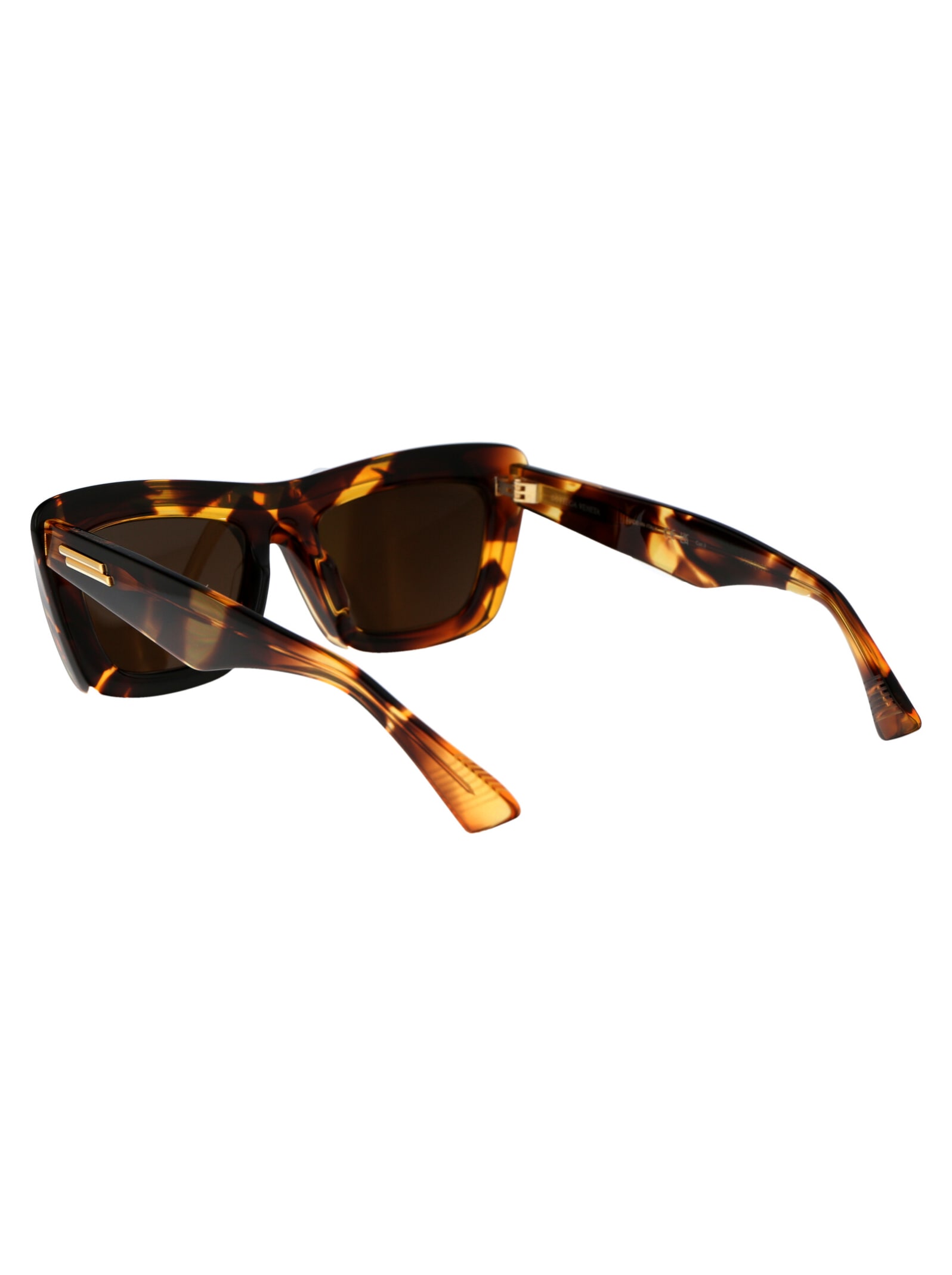 Bottega Veneta Women's Havana Acetate Sunglasses In 002 Havana Havana Brown