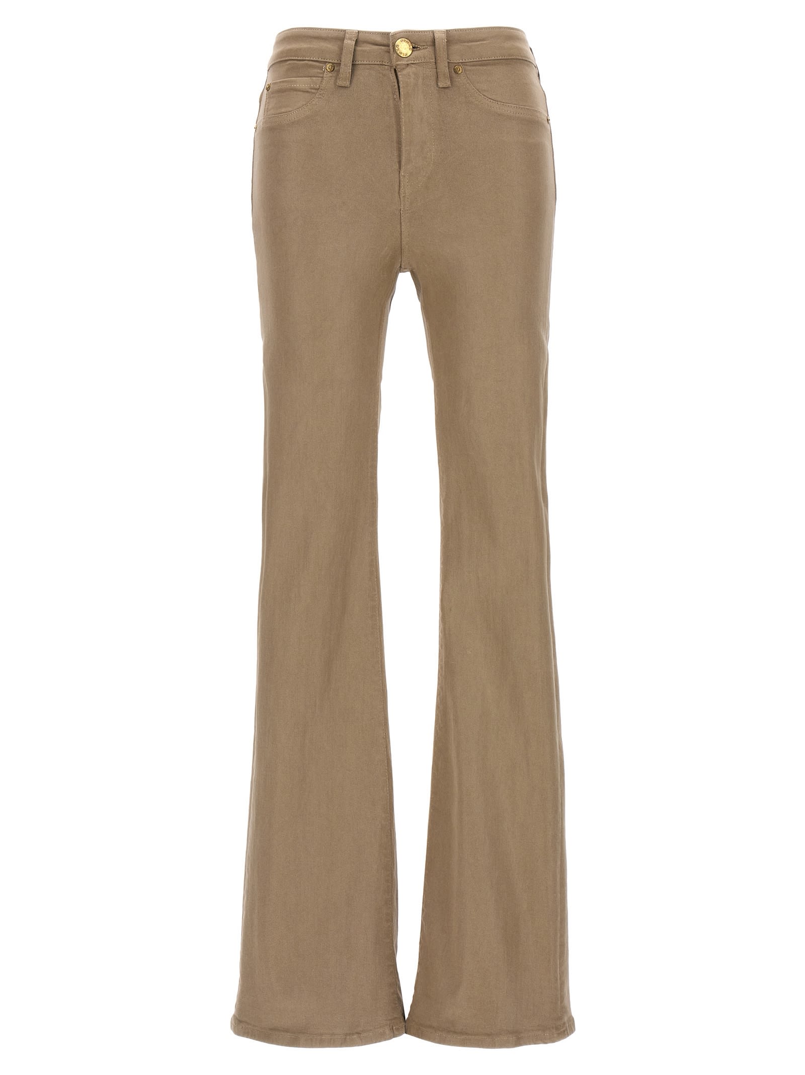 Shop Pinko Flora Jeans In Beige