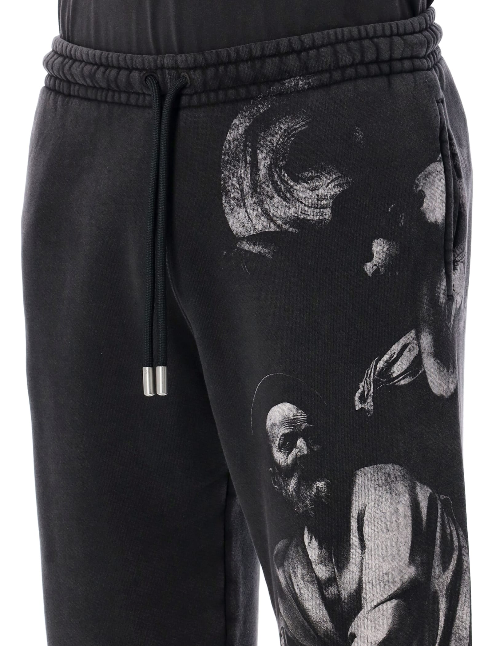 Shop Off-white S. Matthew Sweatpants In Black/grey
