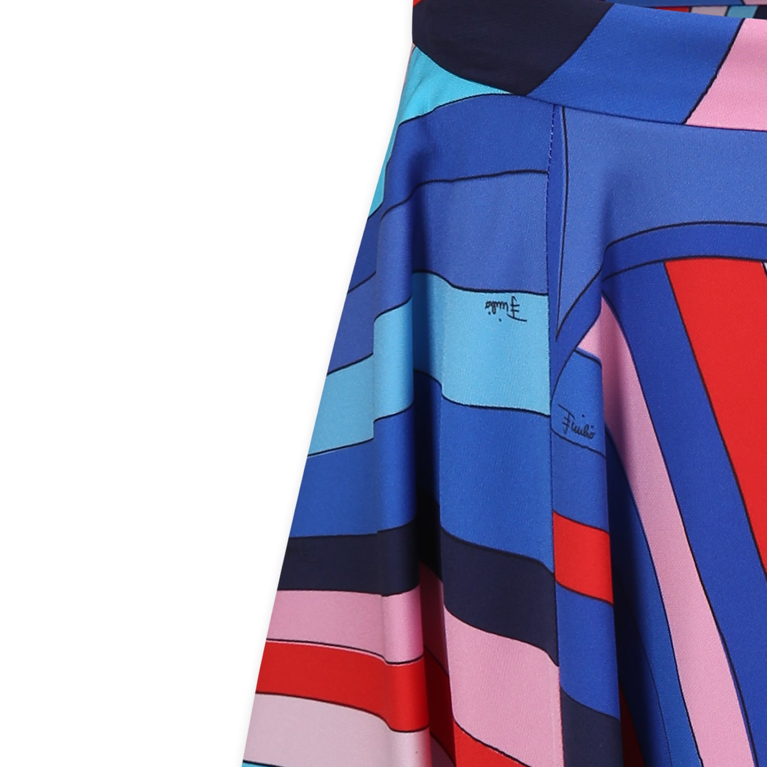 Pucci Multicolor Skirt For Girl With Marble Print In Multicolor